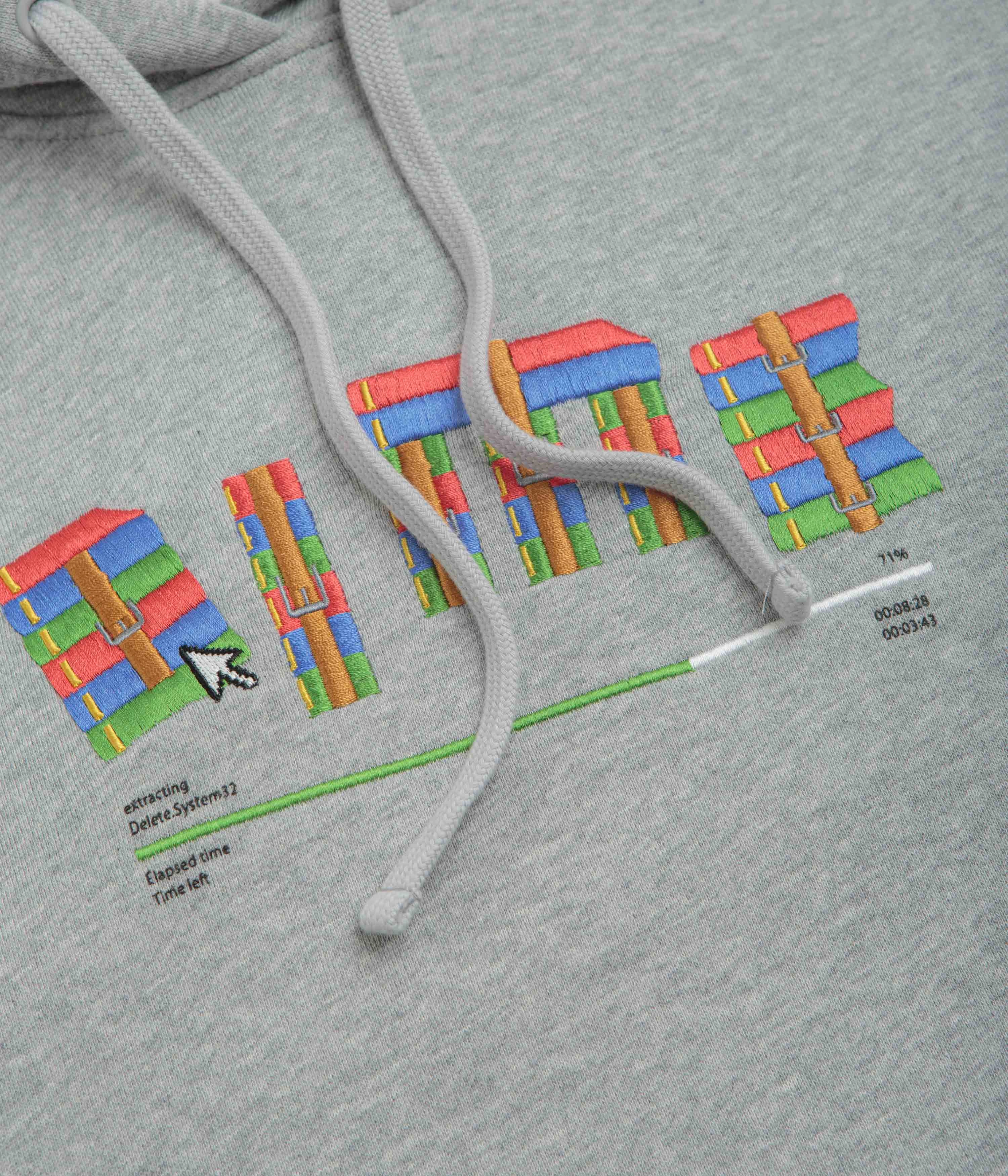 Dime Rar Hoodie - Heather Grey Midweight Material