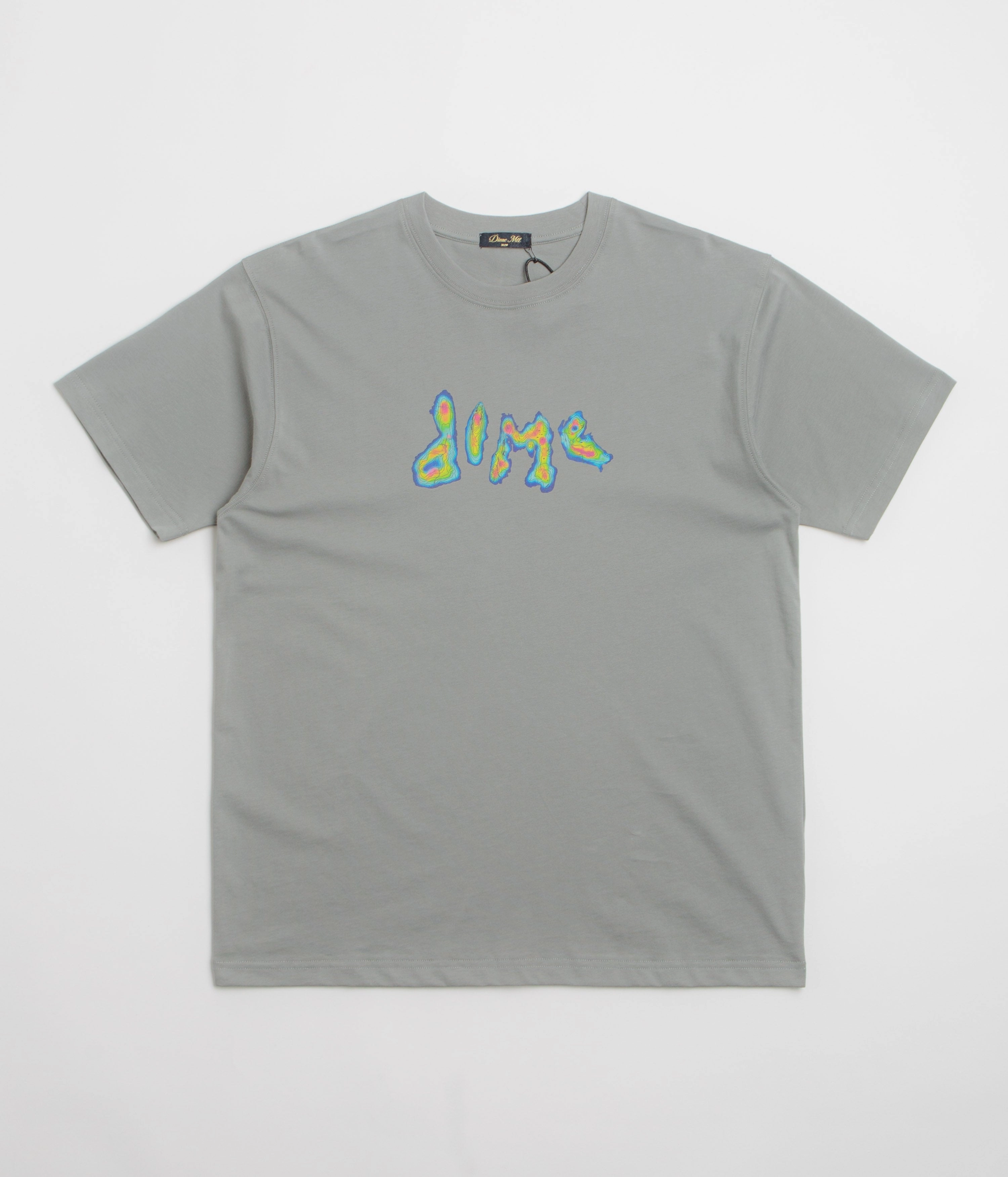 Wrinkle Resistant Texture Dime Topo T-Shirt - Gravel