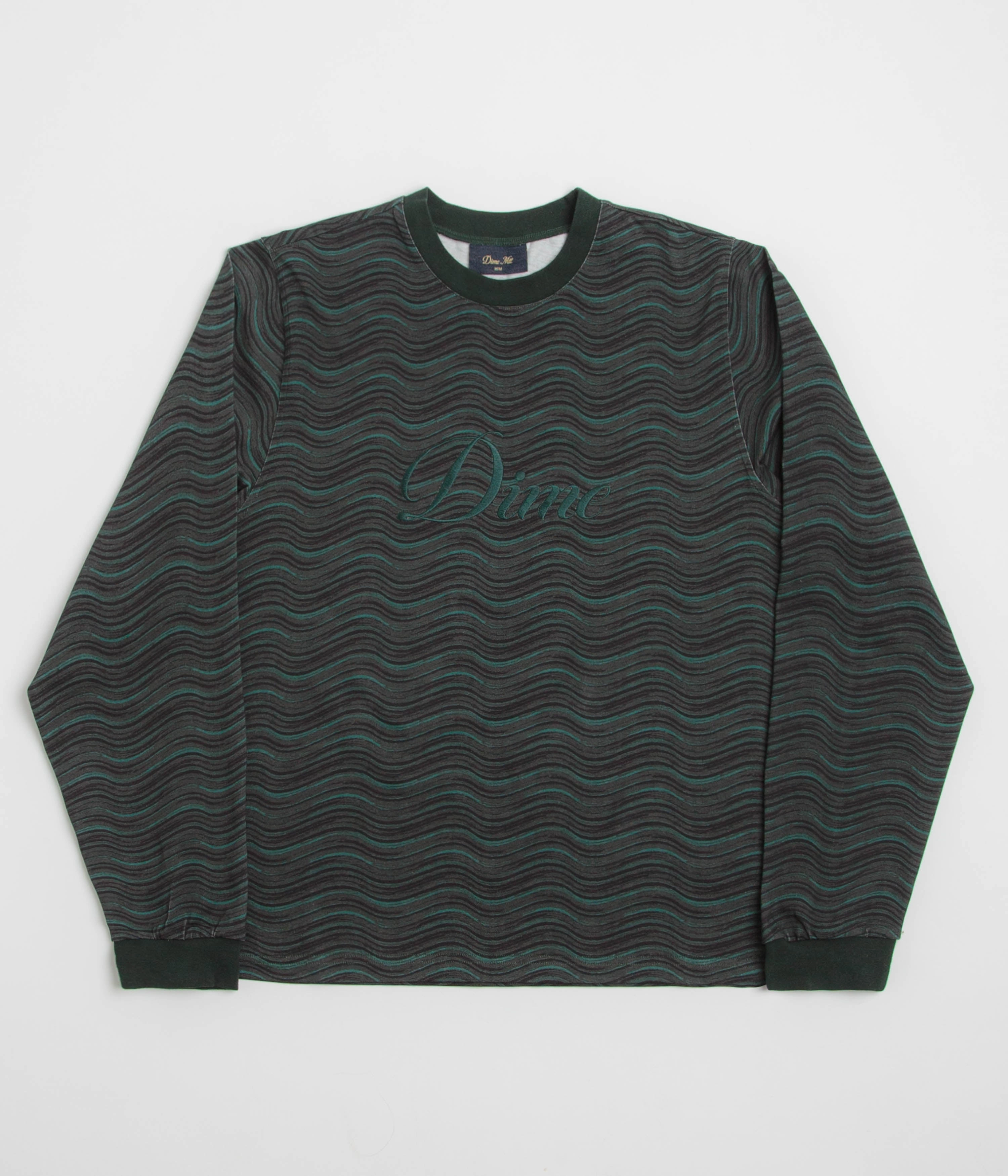 Dime Transmission Long Sleeve T-Shirt - Emerald Soft and Relaxed Fresh Look