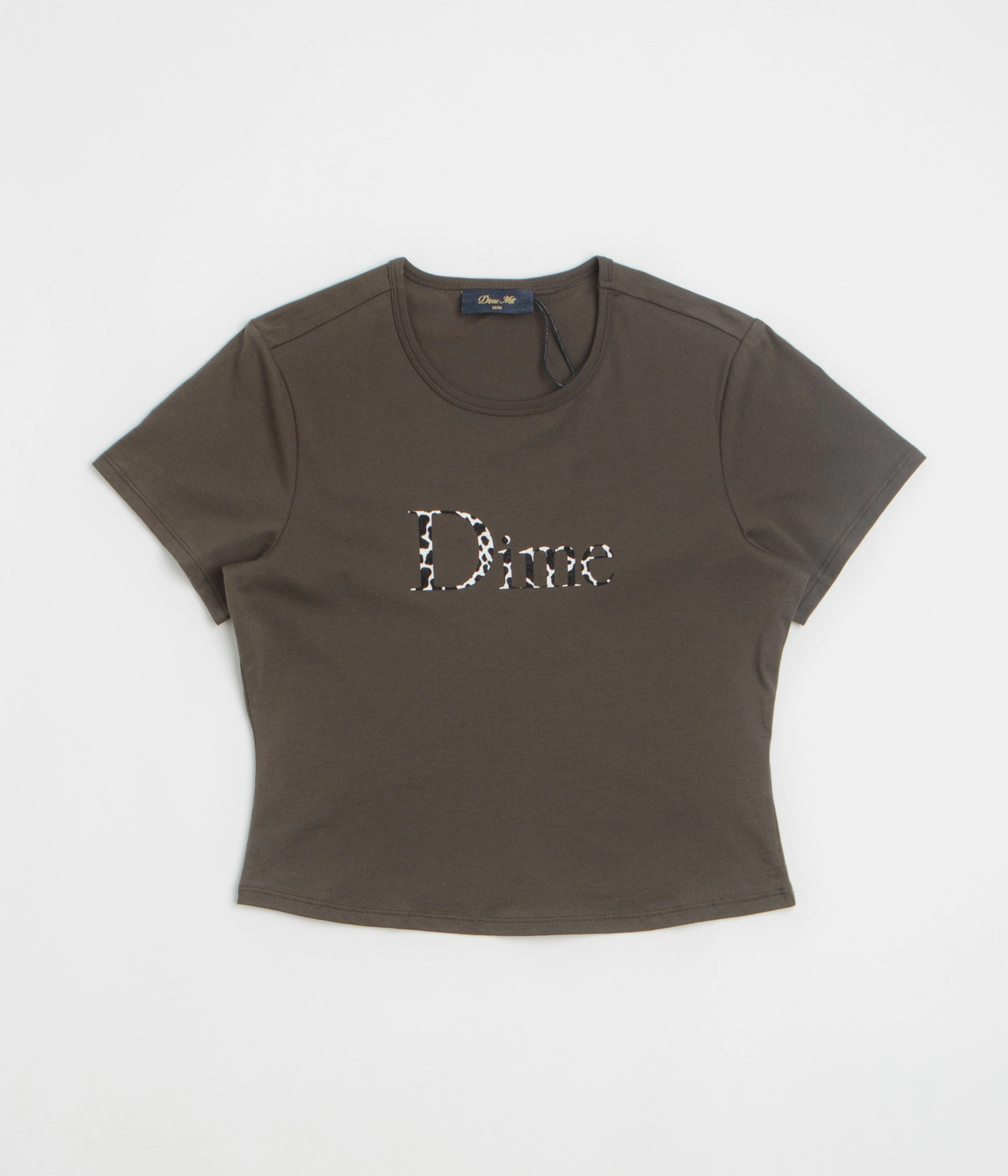 Temperature Control Fabric WrinkleFreeFabric Dime Womens Classic Dalmatians T-Shirt - Vintage Black