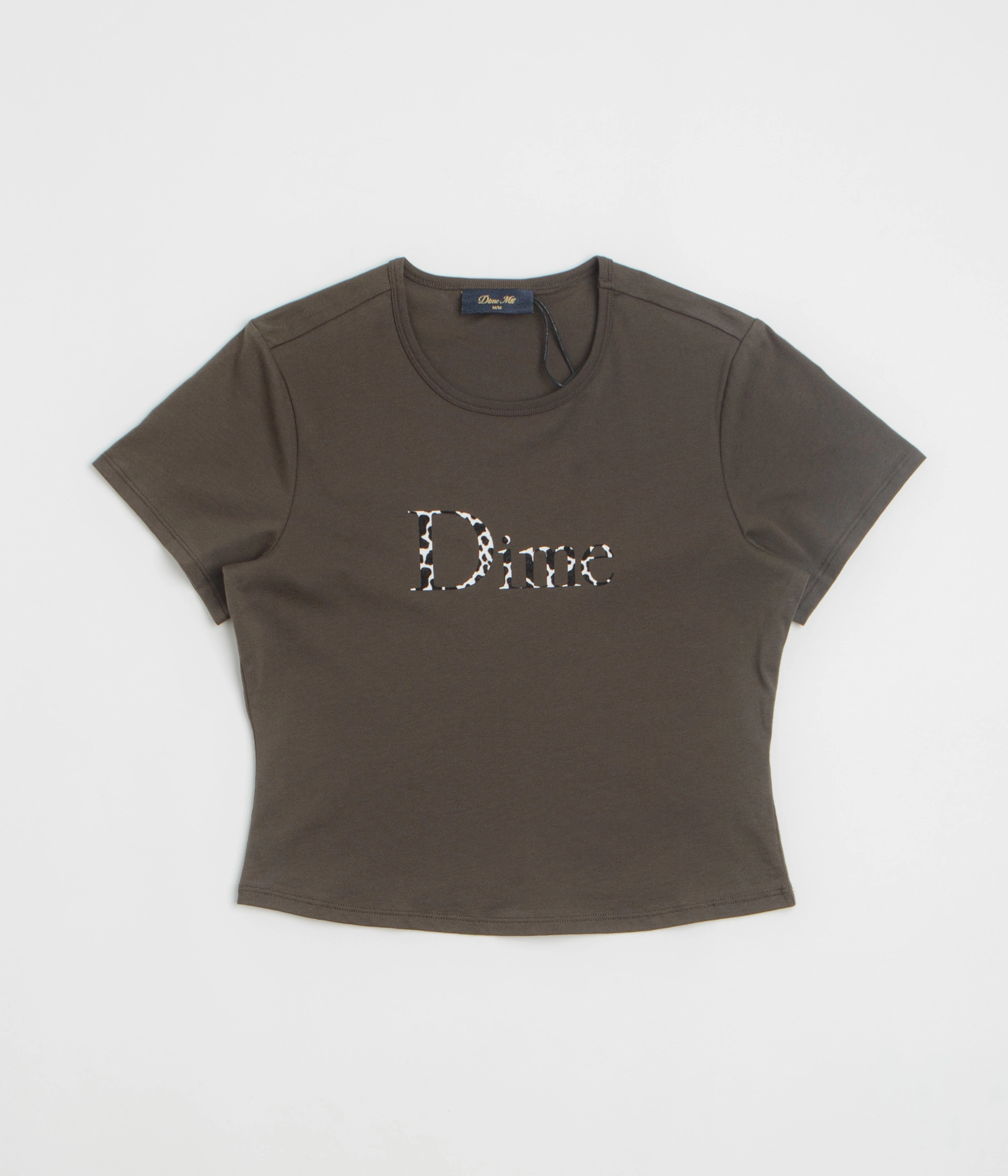 Dime Womens Classic Dalmatians T-Shirt - Vintage Black hypoallergenic Sleek Style