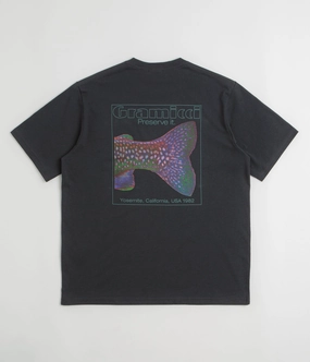 Gramicci Trouttail T-Shirt - Vintage Black Soft & Smooth