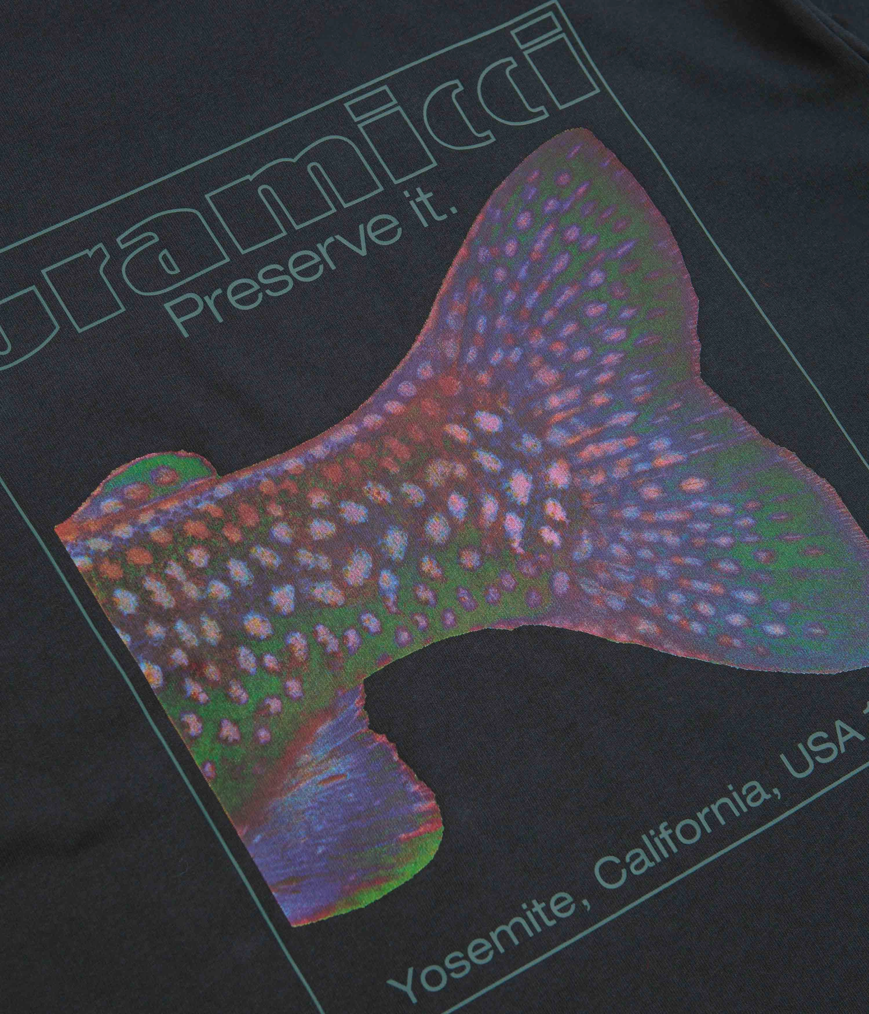 Gramicci Trouttail T-Shirt - Vintage Black Cozy Wear Active Layer
