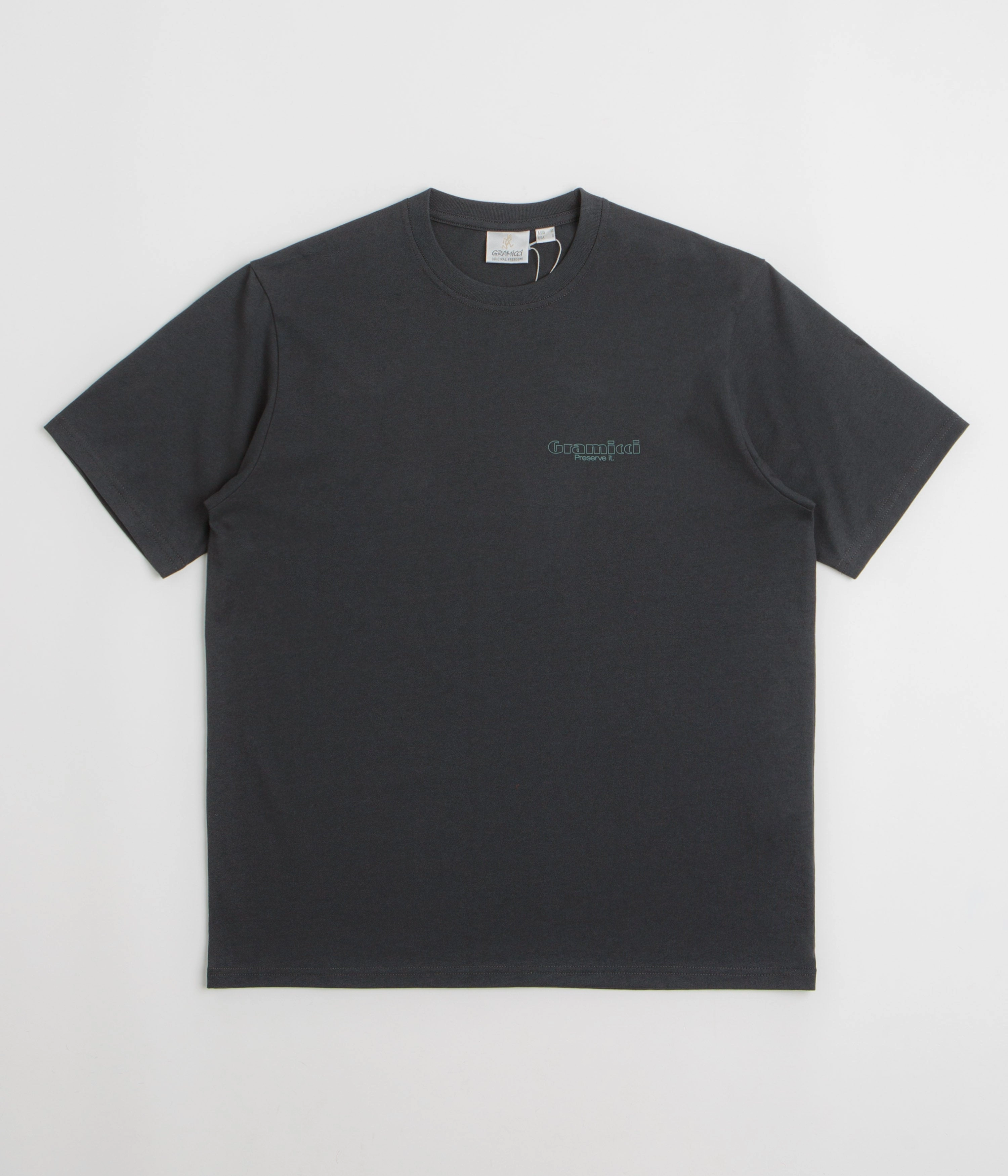 Gramicci Trouttail T-Shirt - Vintage Black Street Casual Look Lightweight Layer