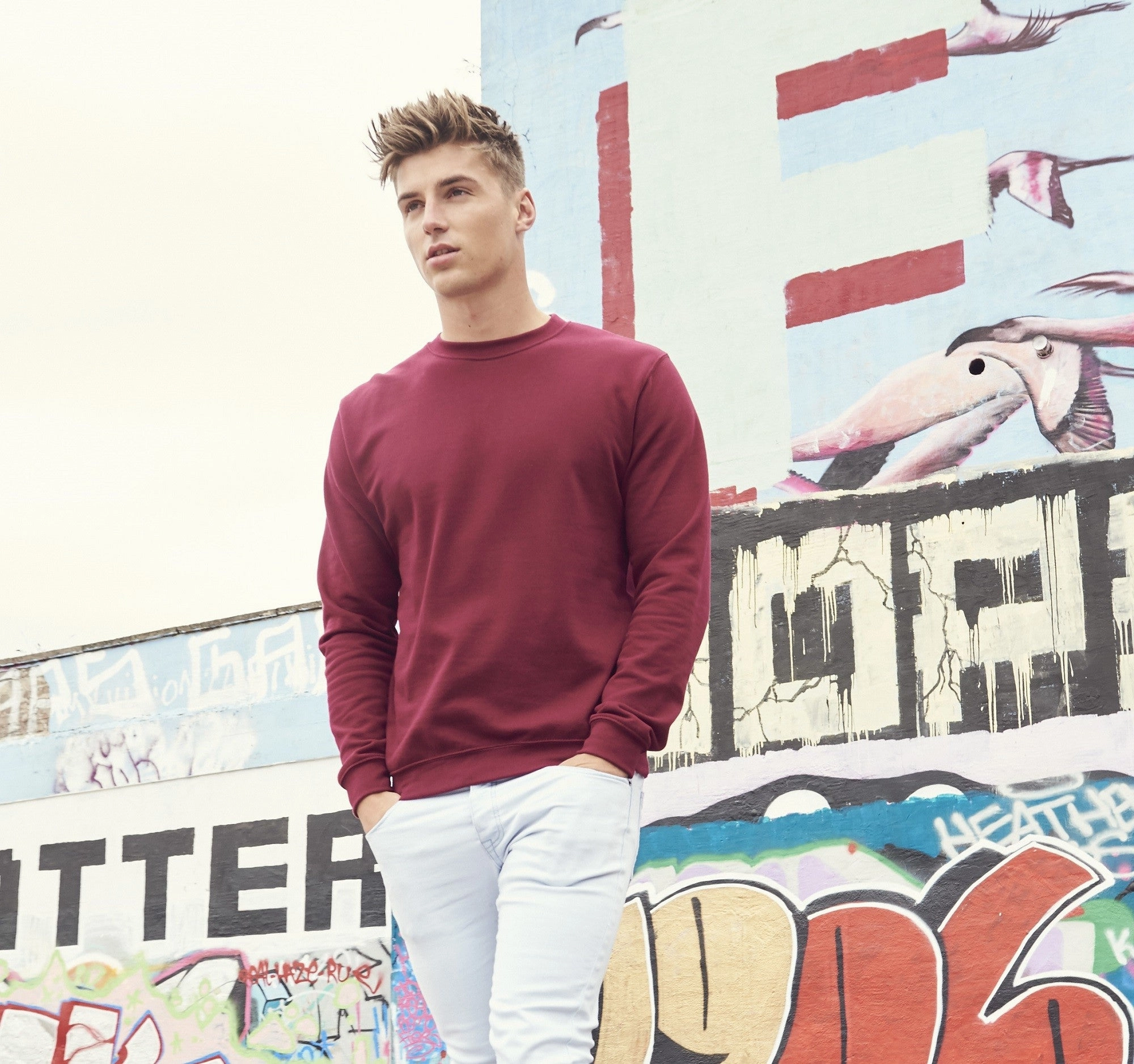 Urban Comfort Organic Sweatshirt | ARCTIC WHITE