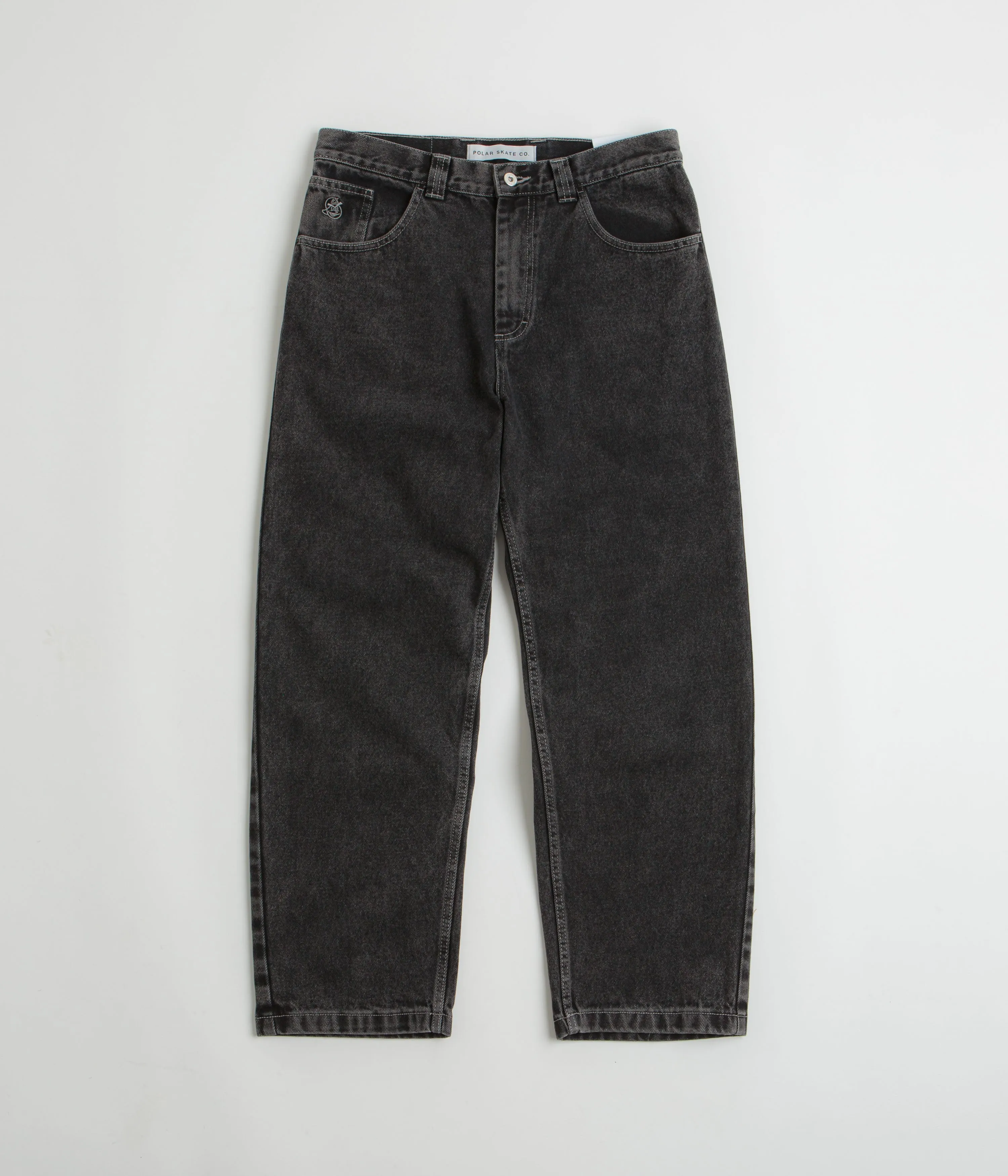 Party Look Modern Minimalist Polar 93 Jeans - Silver Black