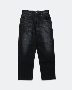 Station Pant - Suvin Cotton Denim Washed Black Travel Outfit Casual Stretch Ultra Basic