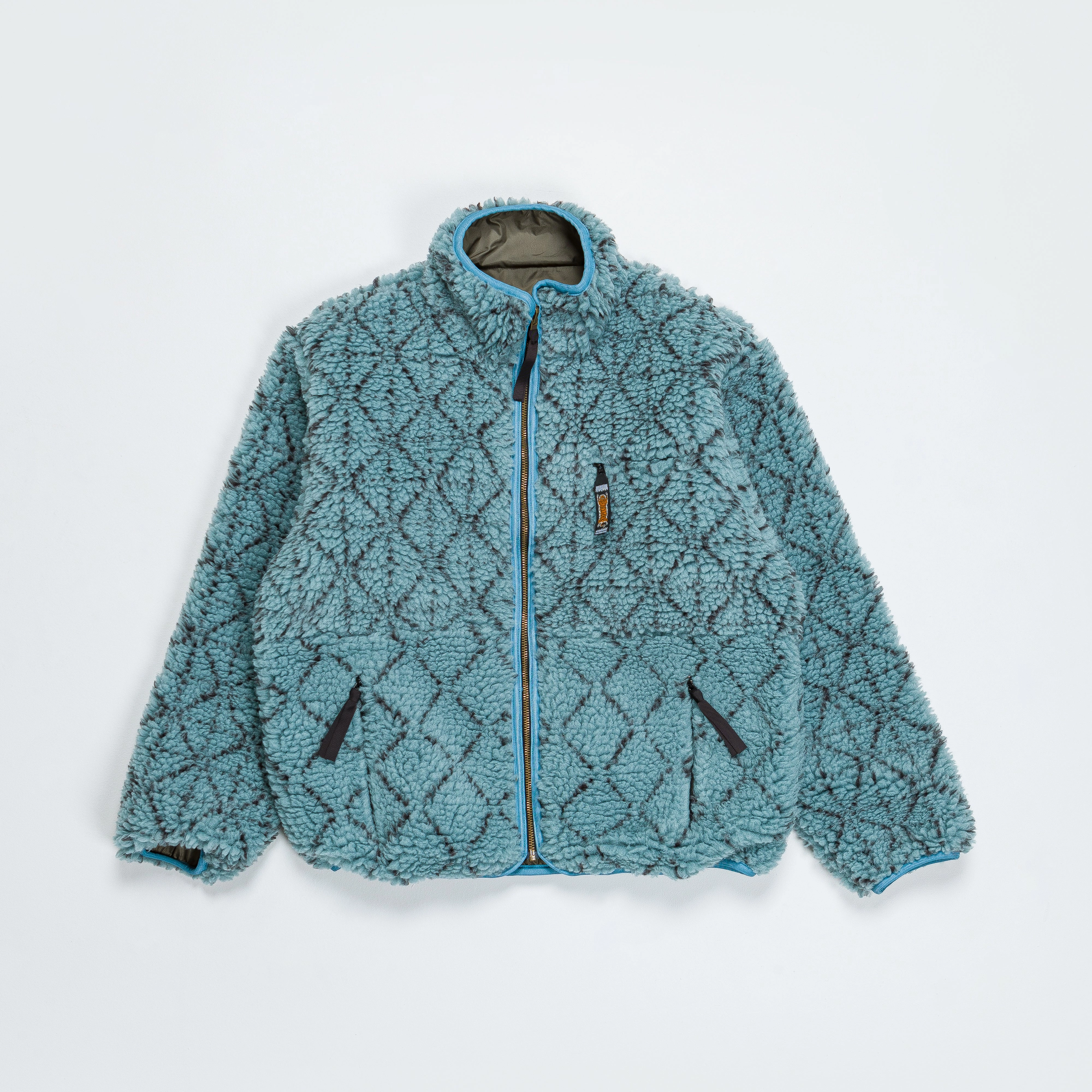 DO-GI SASHIKO BOA Fleece Reversible Blouson Blue Advanced Layering System