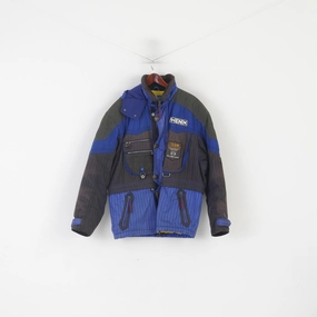 Personalized Effort Phenix Men 52 L Ski Jacket Blue Alpen Snowboarding Racing Team Hooded Zip Up Top