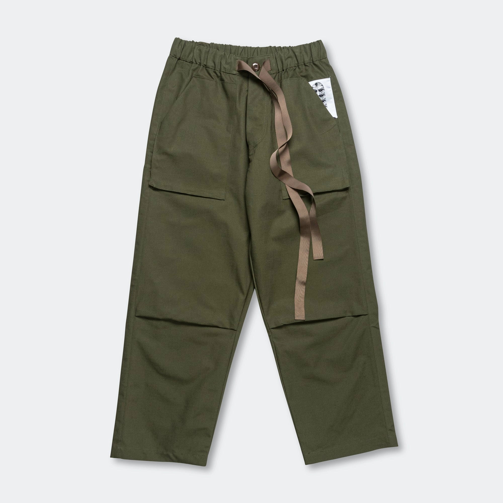 Padded hips Durable Waistband DOOM Fatigue Pant - Olive