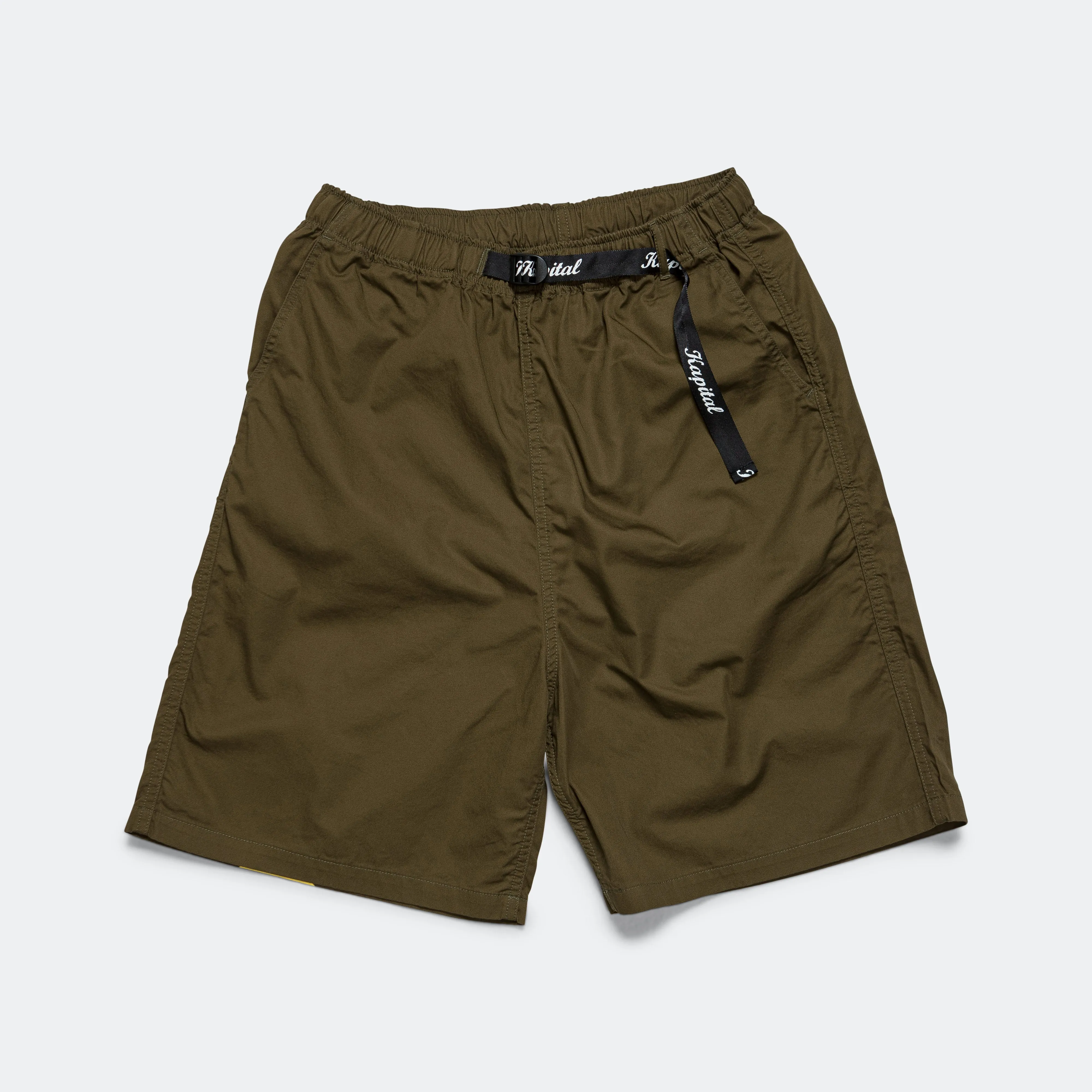 Flexible Design Combed Burberry EASY Shorts (RAINBOWY) - Khaki/Yellow