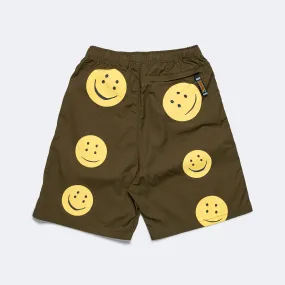 Combed Burberry EASY Shorts (RAINBOWY) - Khaki/Yellow Beach Vacation
