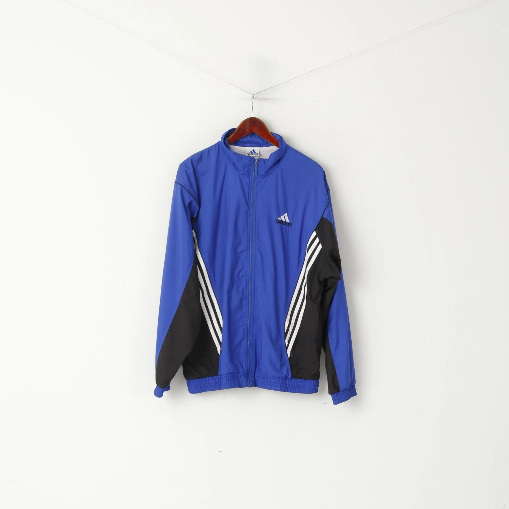Quick Layer Plus Size Adidas Men L 186 Jacket Blue Vintage Zip Up Bomber Active '00 Sportswear Top