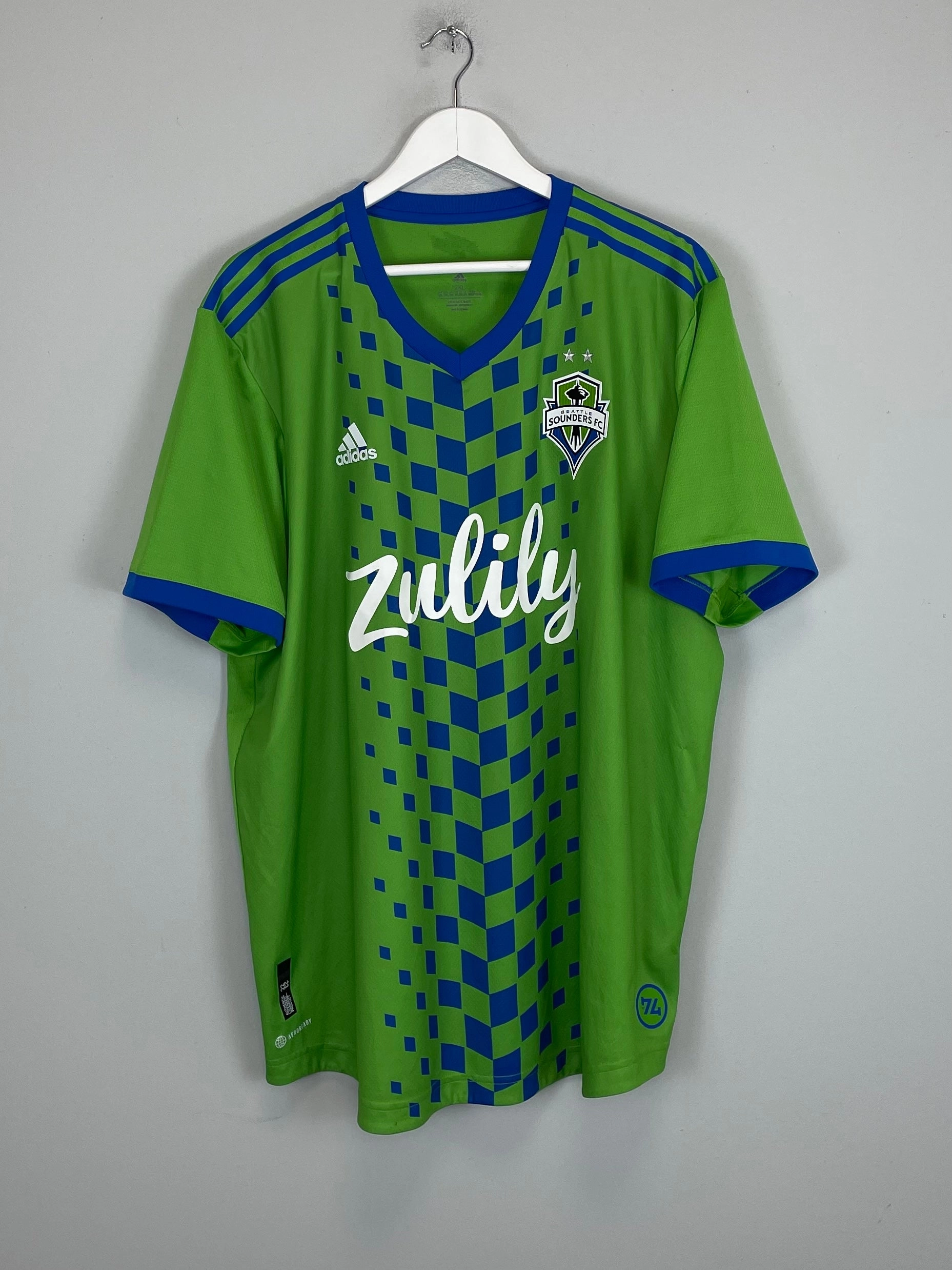 2022/23 SEATTLE SOUNDERS *AUTHENTIC* HOME SHIRT (XXL) ADIDAS Quick Drying Core Comfort