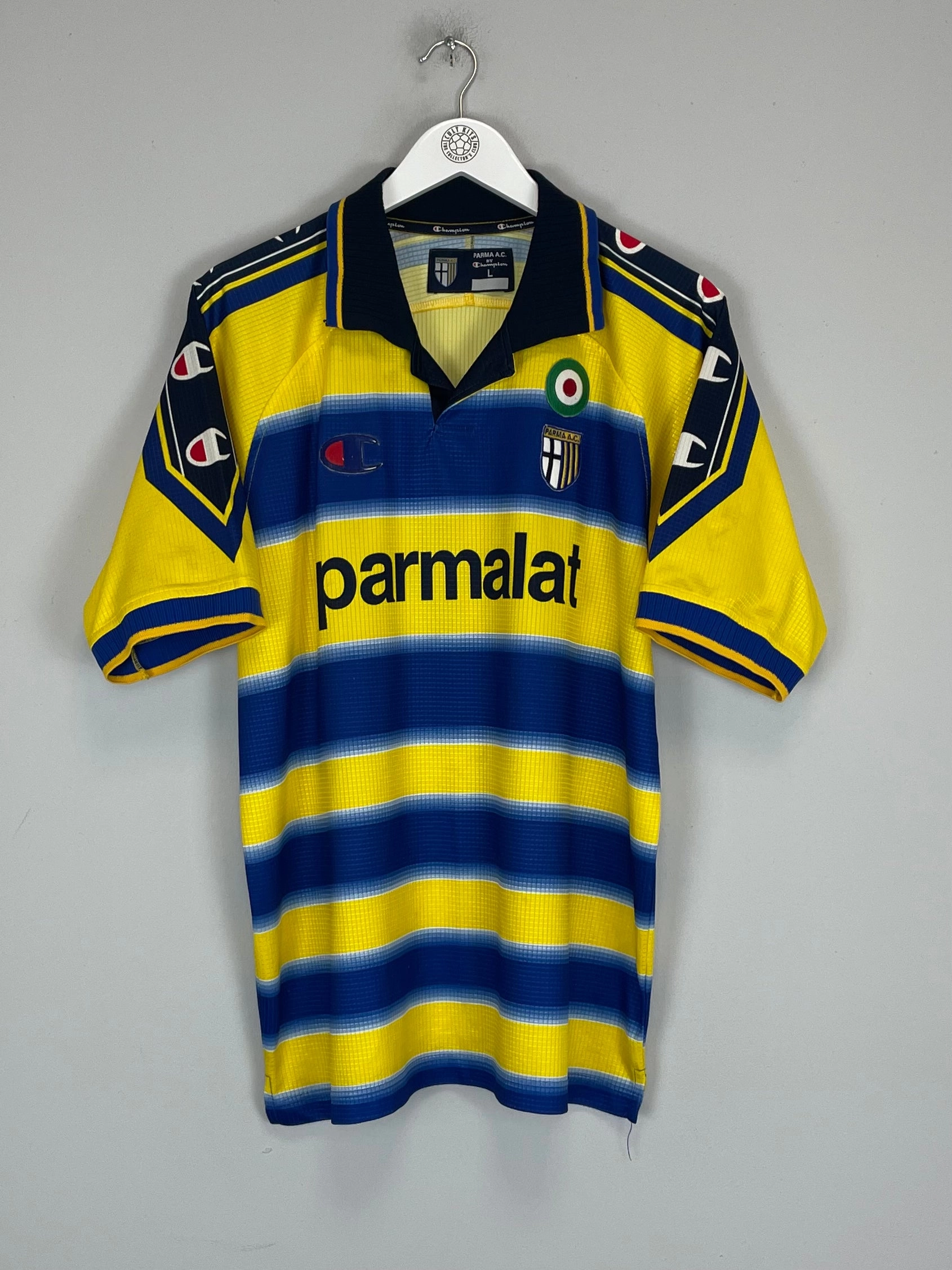 1999/00 PARMA HOME SHIRT (L) CHAMPION All Day Comfort Flex Reinforced Seams