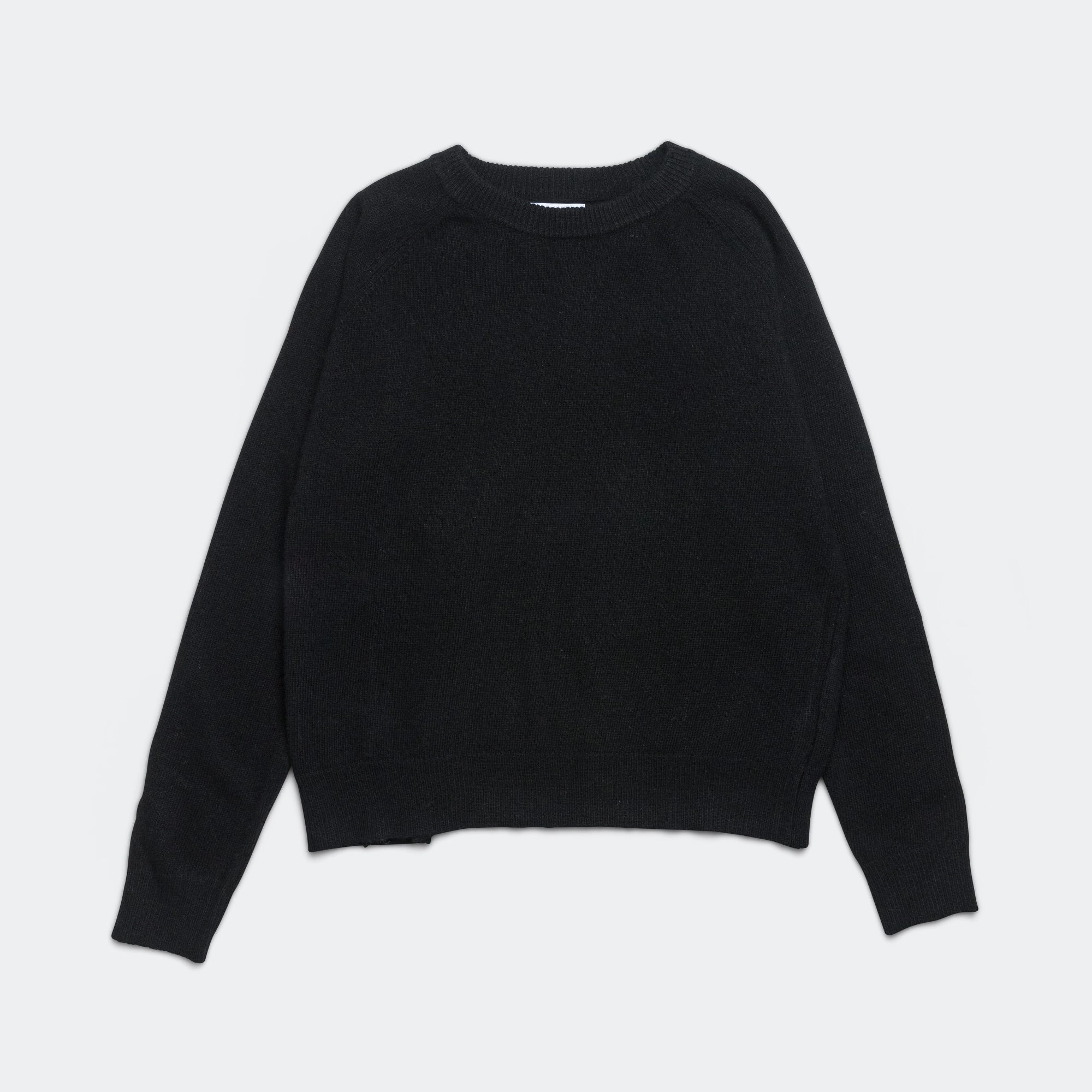 Lambswool Sweater - Black ZeroWaste Production