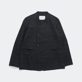 Brooch Wearers Blazer - Embroidered Dudley Check Relaxed Daily Style 360?? Visibility