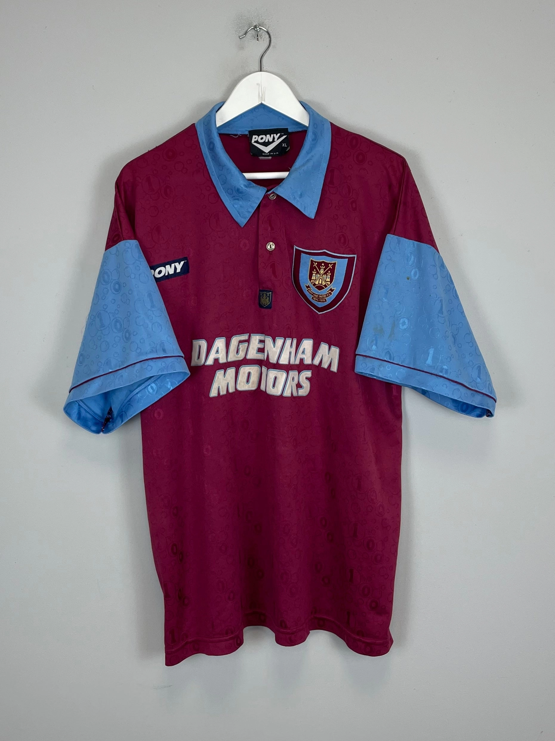 1995/97 WEST HAM HOME SHIRT (XL) PONY Core Movement