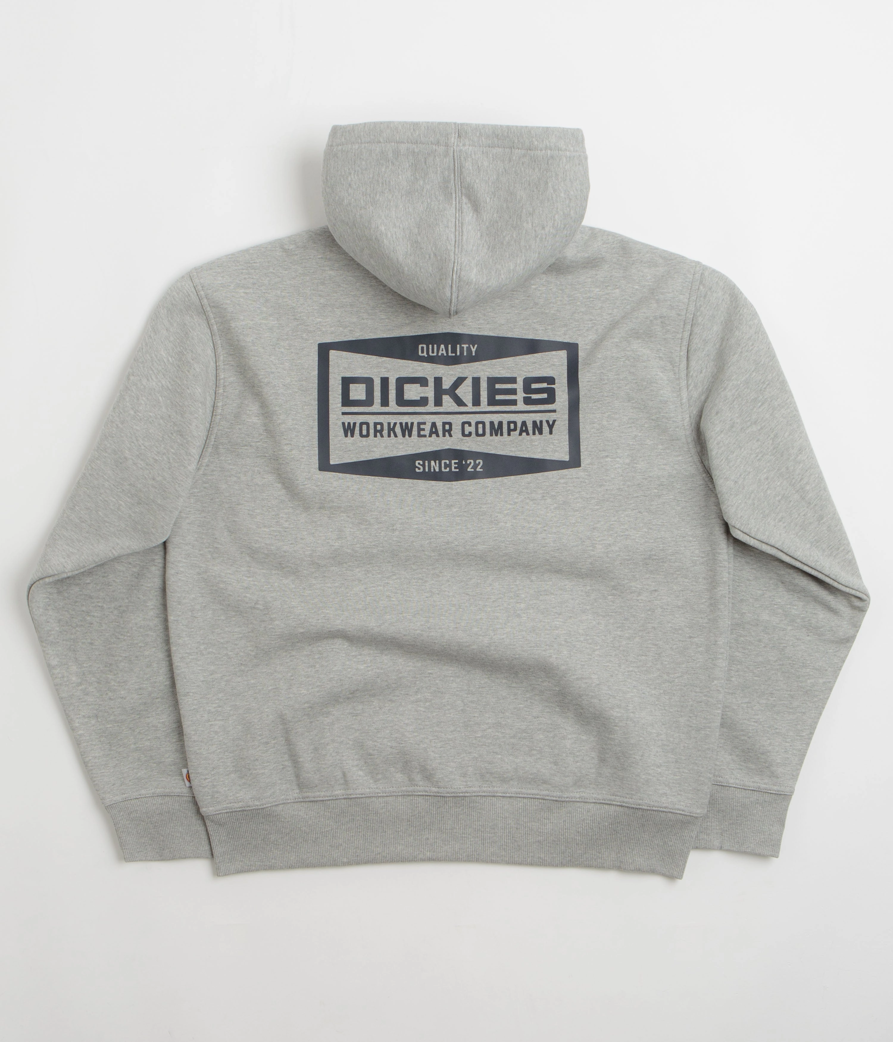 Dickies Bolivar Full Zip Hoodie - Grey Melange Windproof Layer Hamster like