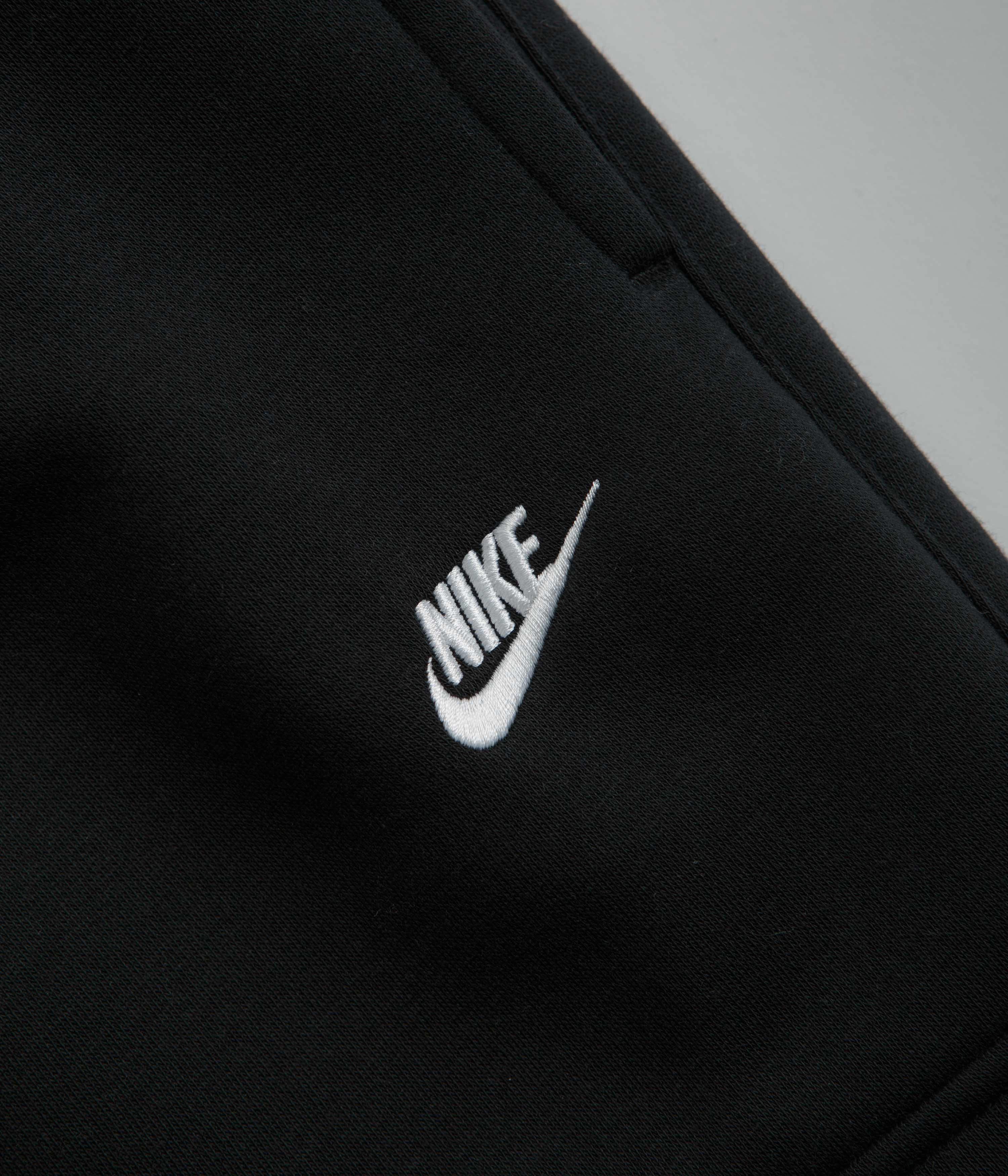 Nike Club Cargo Pants - Black / Black / White Button front