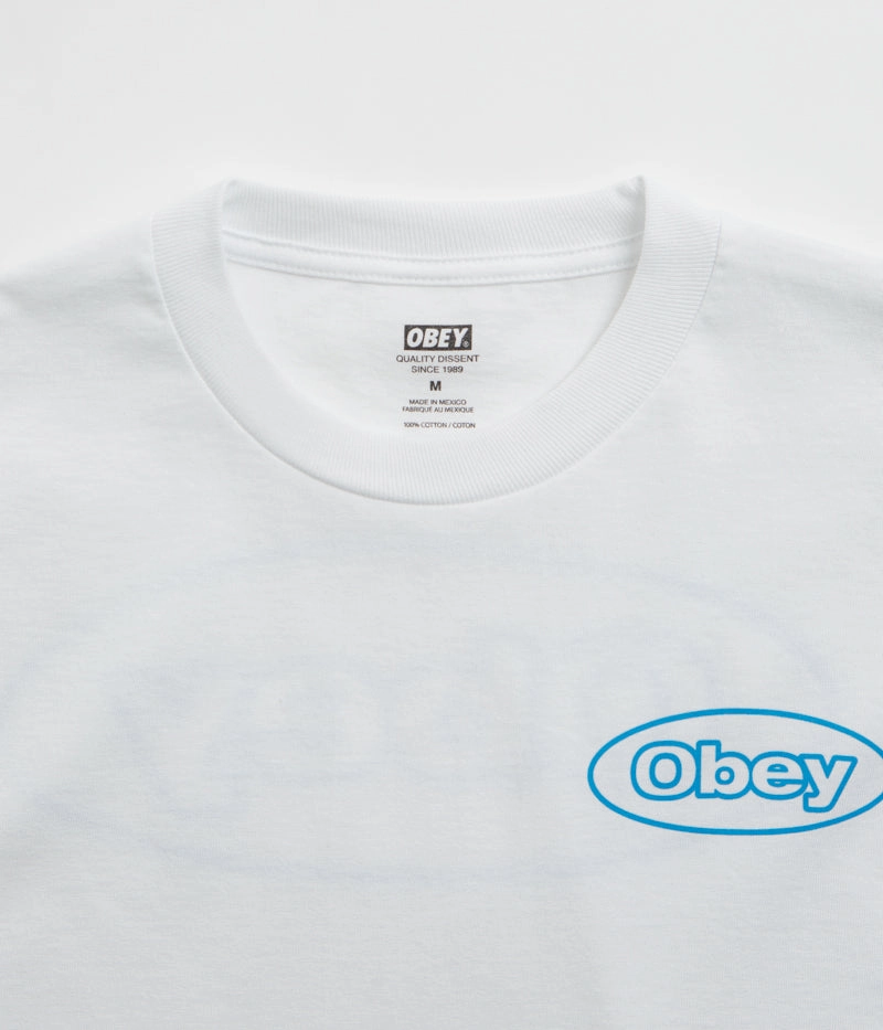 Obey Reaction T-Shirt - White Comfortable clothing