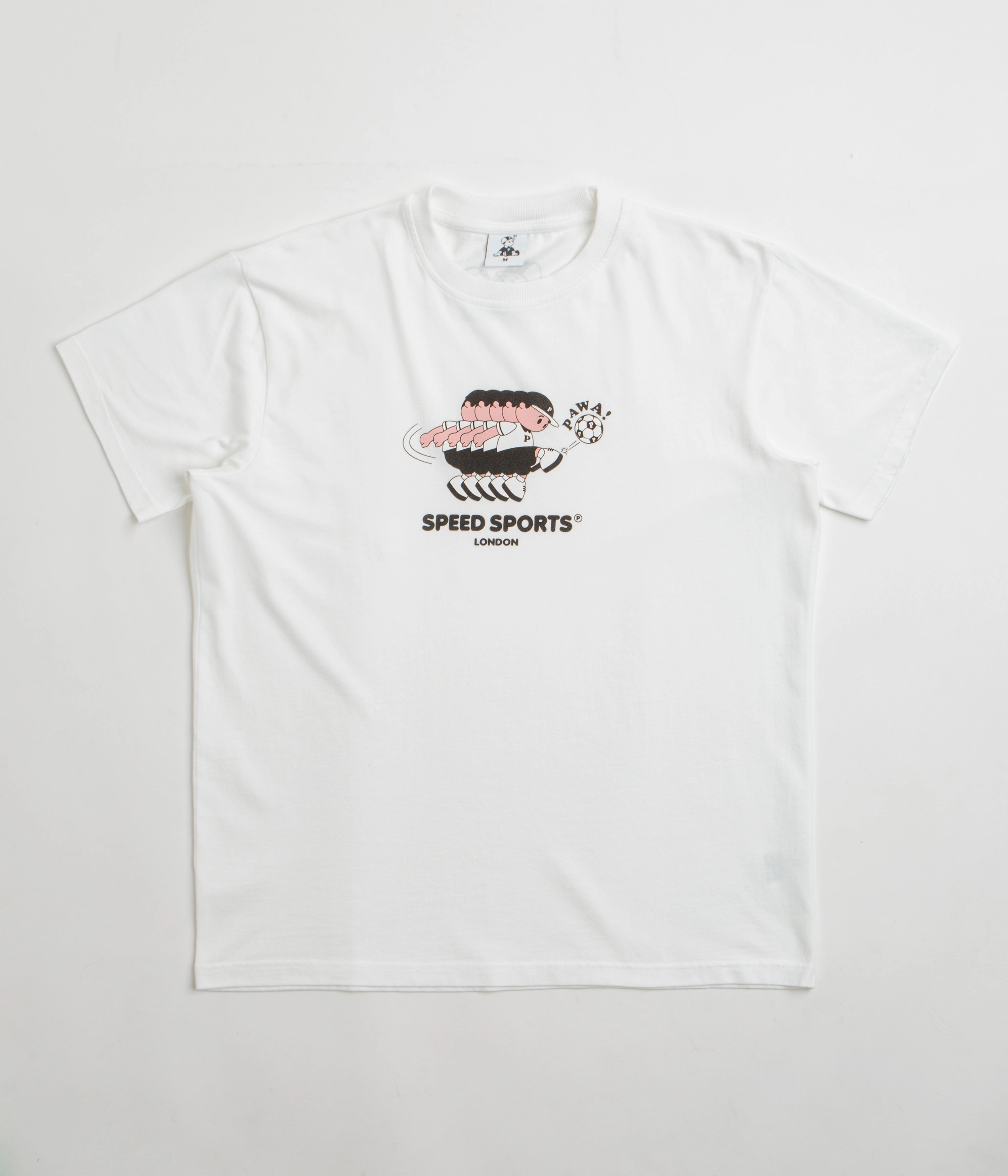 Pawa Speed Sports Footie Boy T-Shirt - White Breathable Yarn Composition Outdoor Style