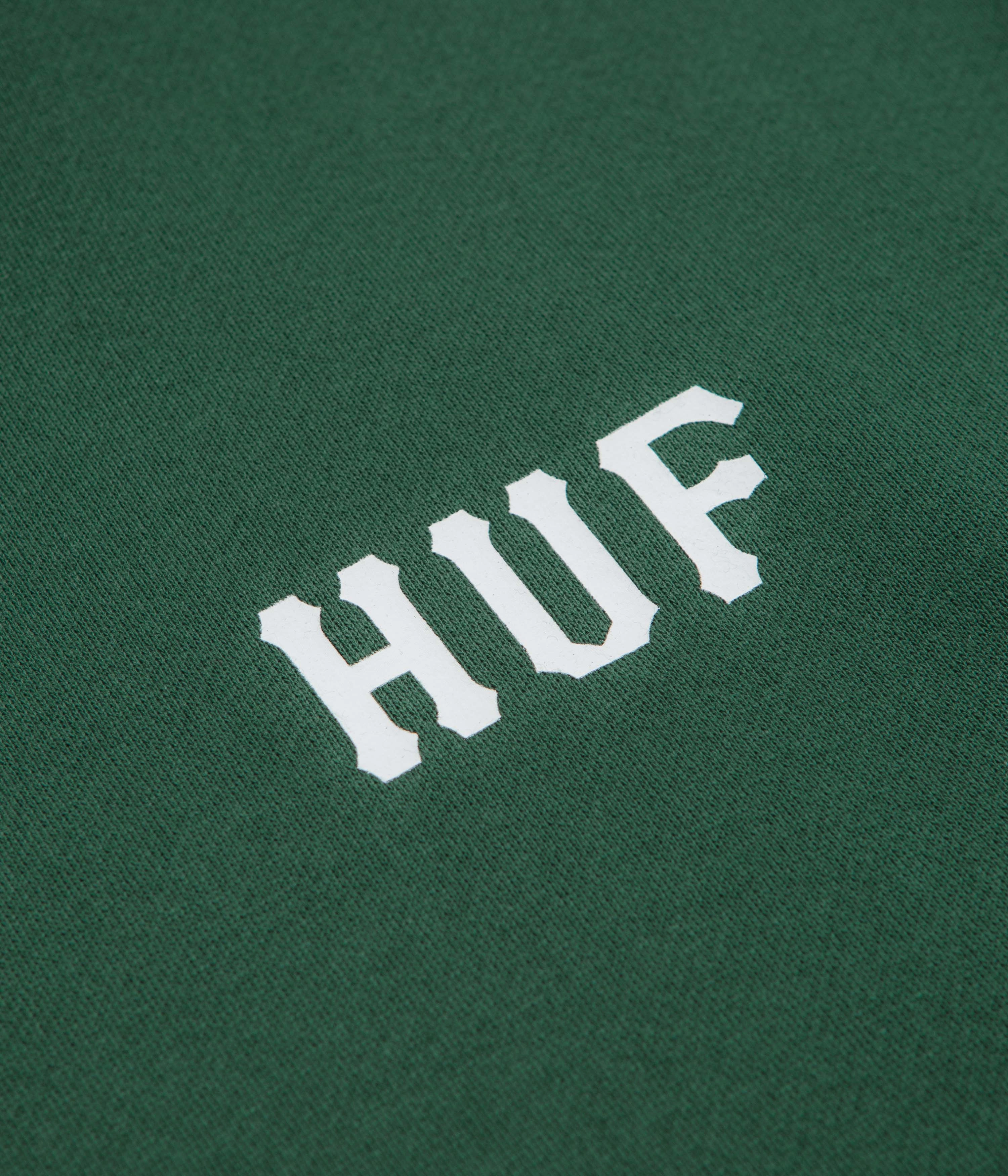 HUF Classic H Hoodie - Forest Green horseback riding outfit Street Spirit