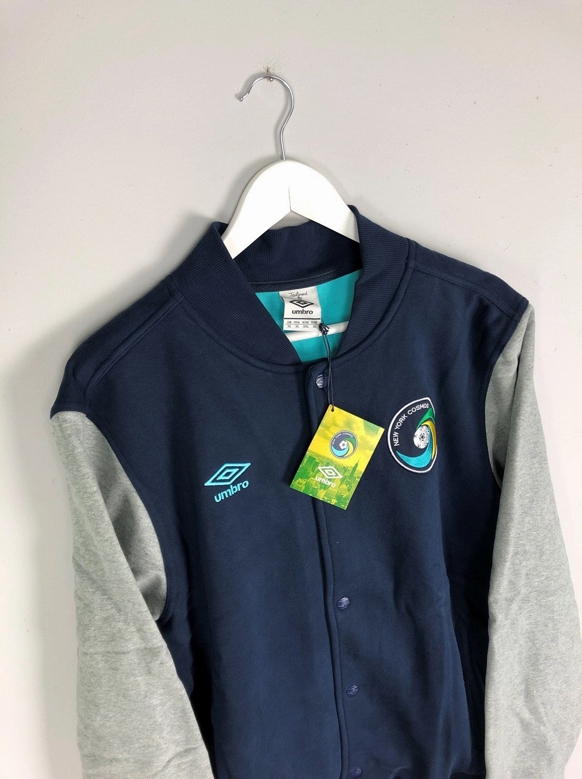 Dynamic Flex Panels Durable Weave 2011/12 New York Cosmos *BNWT* Fleece Baseball Jacket (Multiple Sizes) Umbro