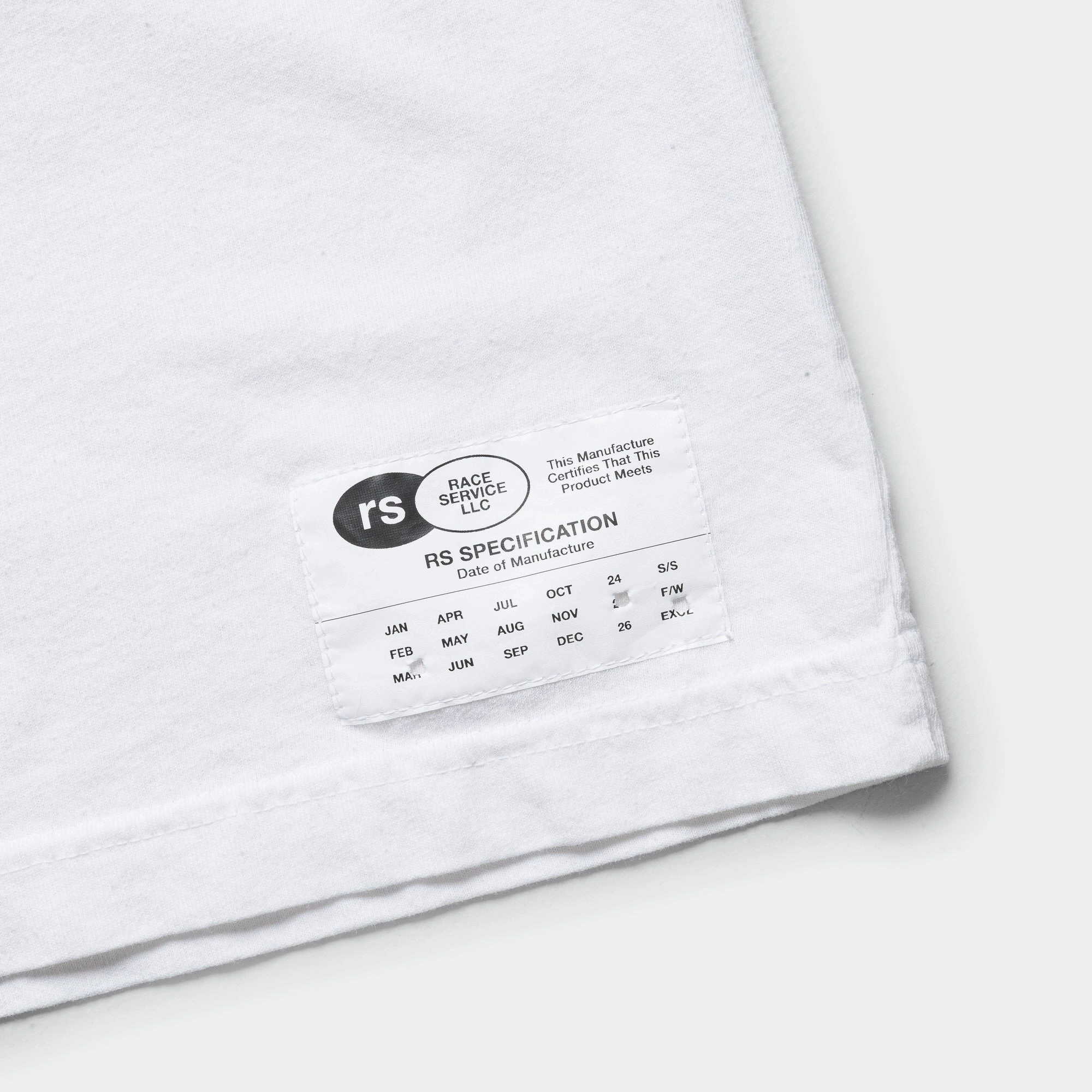 LS T-Shirt x Race Service - Optical White Stretchable Armholes