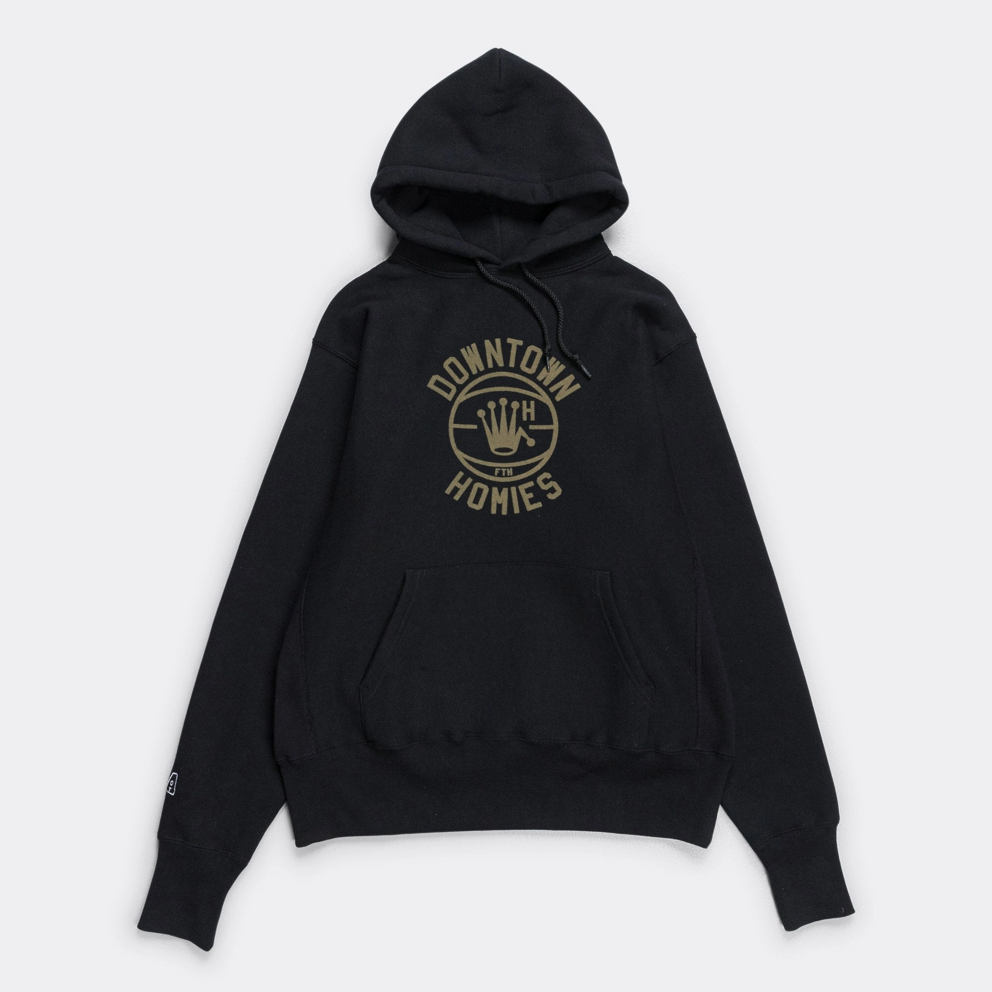 Downtown Homies Crew Pullover - Black Snuggly Fit Comfort Essentials