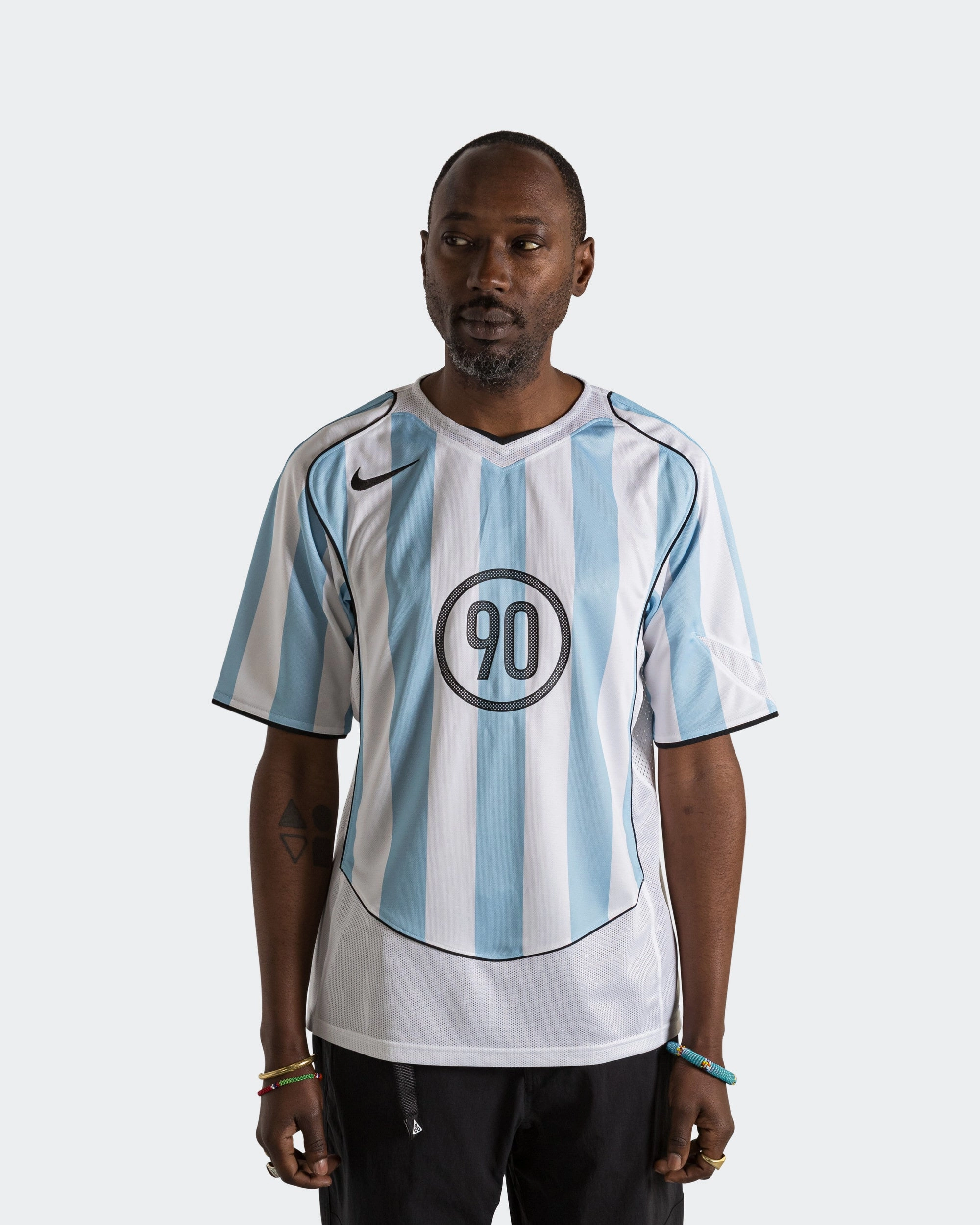 Casual Essential Wear Neutral Color DRI-FIT T90 Energy Jersey - Psychic Blue/White-Black