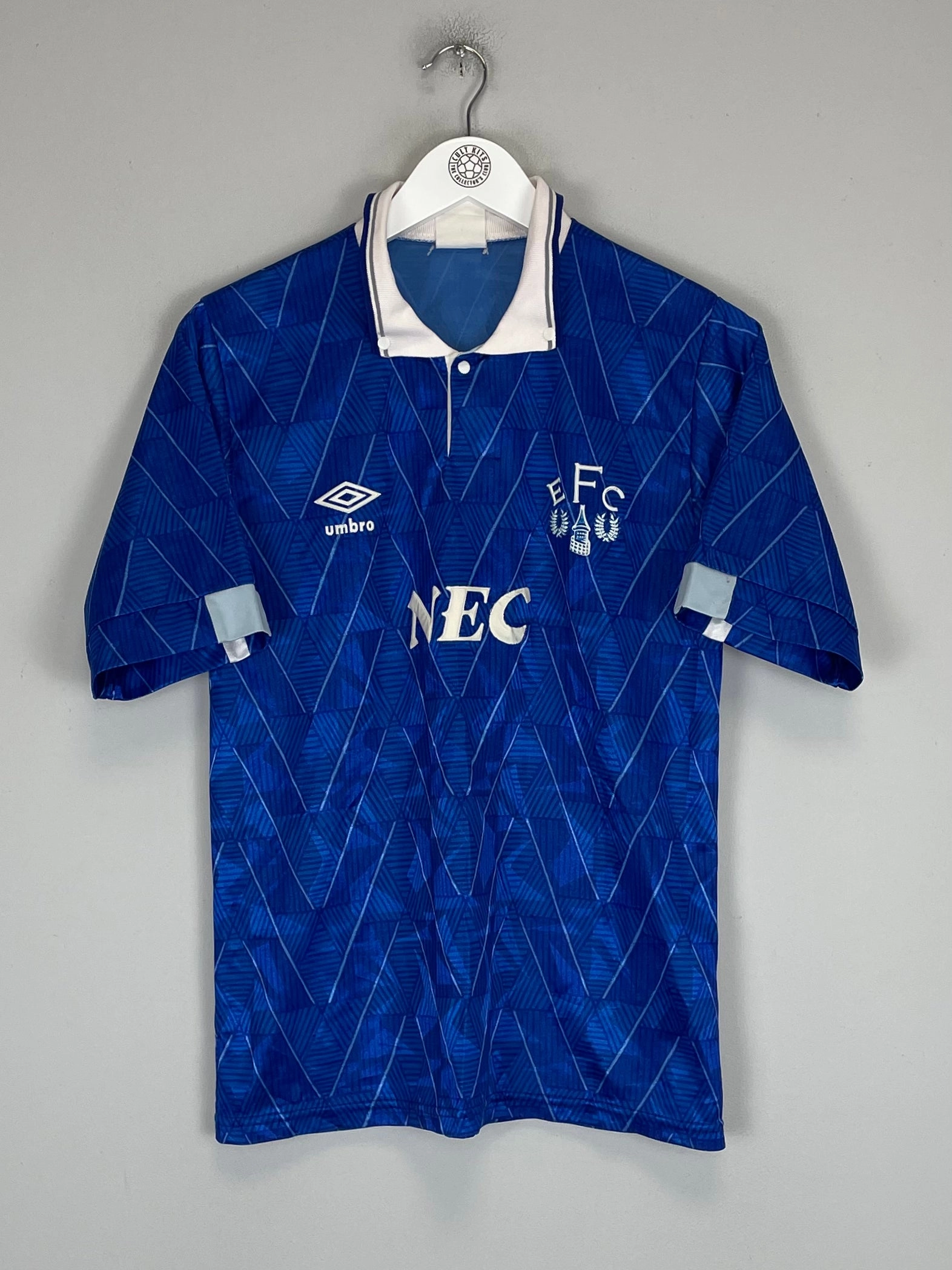 Performance Apparel Wicking Properties 1988/91 EVERTON HOME SHIRT (S) UMBRO
