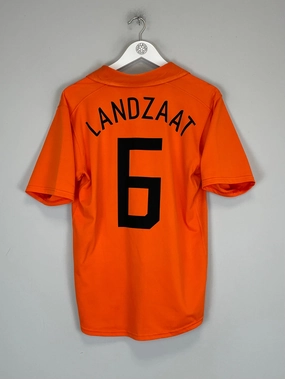 Movement Support Neutral Style 2006/08 NETHERLANDS LANDZAAT #6 HOME SHIRT (M) NIKE