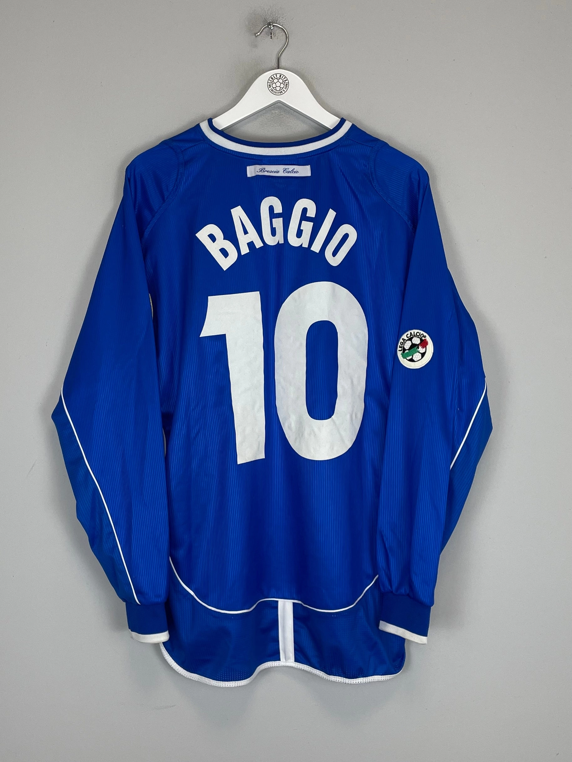 Game Utility 2002/03 BRESCIA BAGGIO #10 L/S HOME SHIRT (L) UMBRO