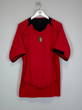 2004/06 BELGIUM HOME SHIRT (L) NIKE Action Fit Eco Friendly Material