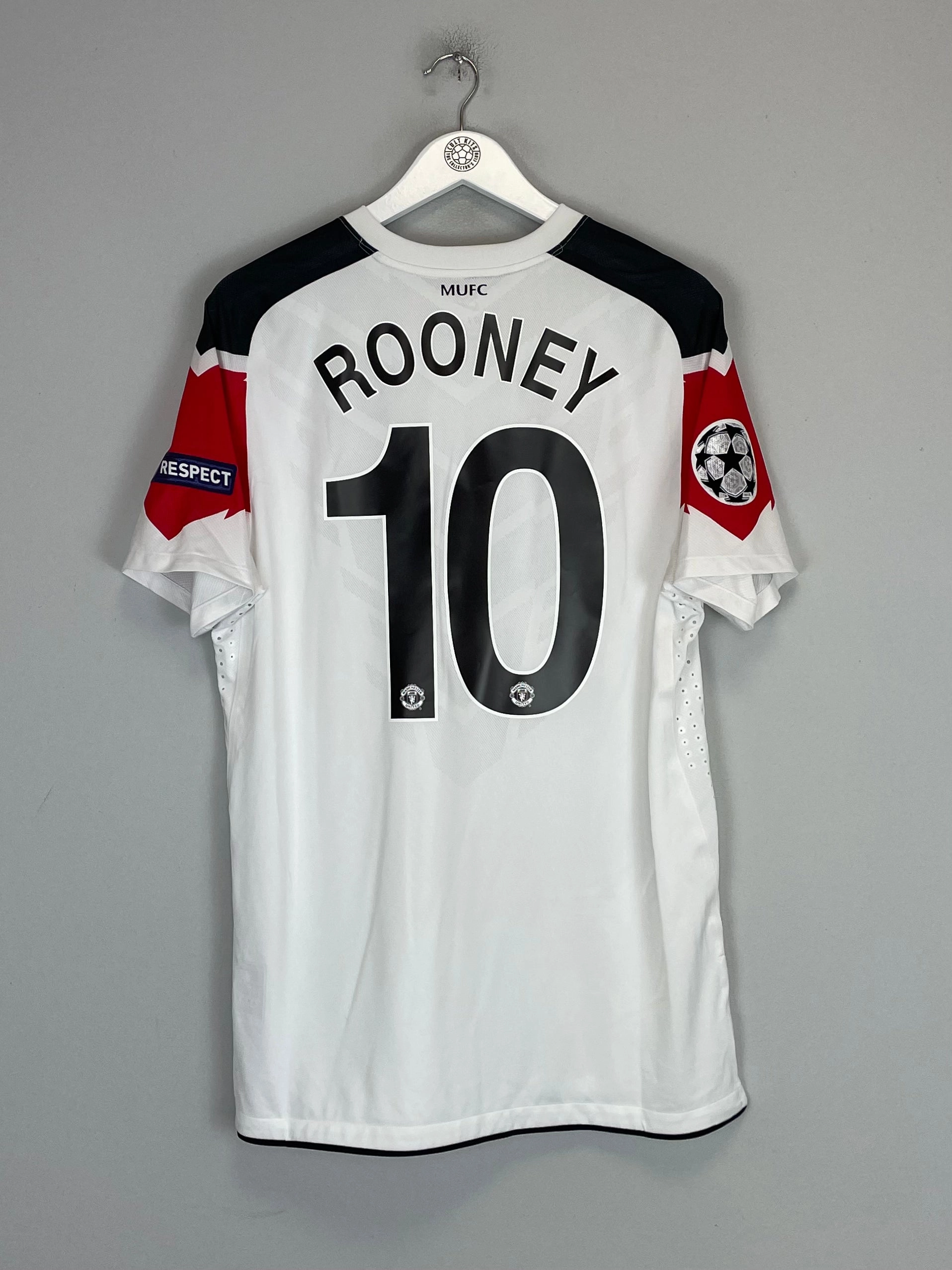 2010/12 MANCHESTER UNITED ROONEY #10 C/L *PLAYER ISSUE* AWAY SHIRT (L) NIKE Active Hours