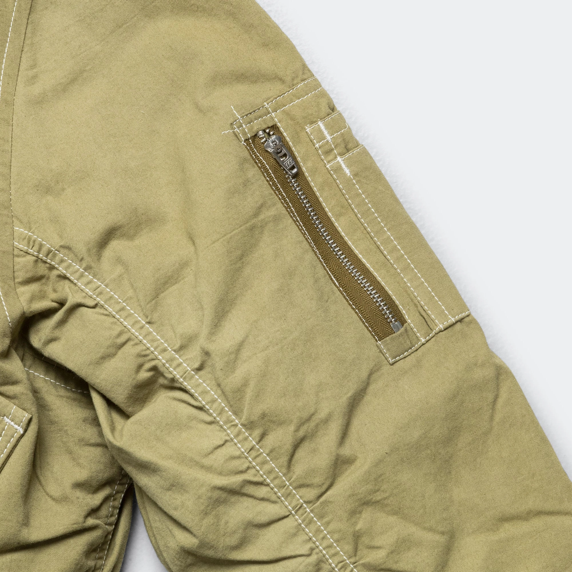 Breathable Mesh Panels Stain Proof Grain Jacket - Hand Block Olive Wonky-Wear