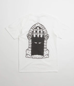 brandable Stylish Day Wear Dungeon Portcullis T-Shirt - White / Black