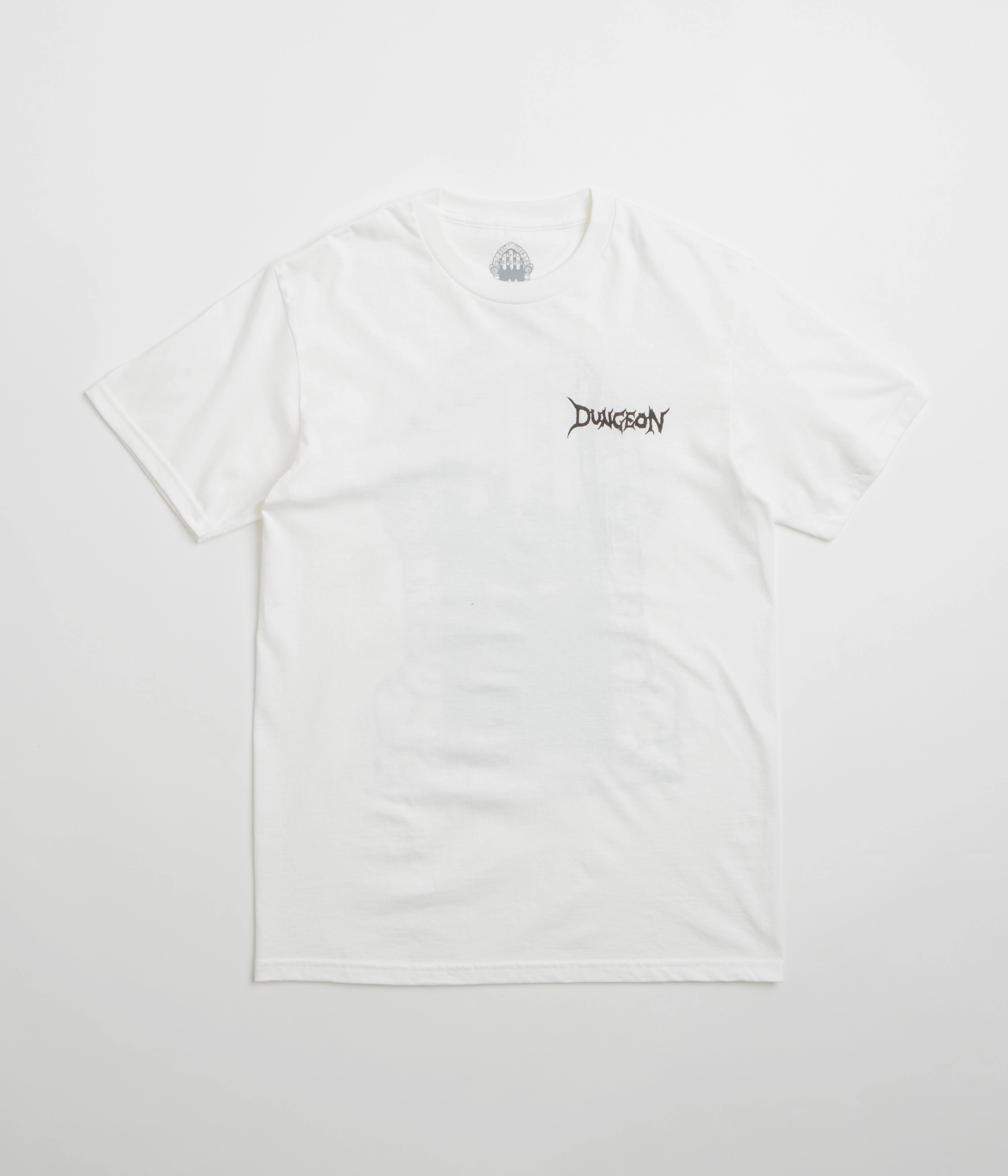 Simple Fashion easygoing look Dungeon Portcullis T-Shirt - White / Black