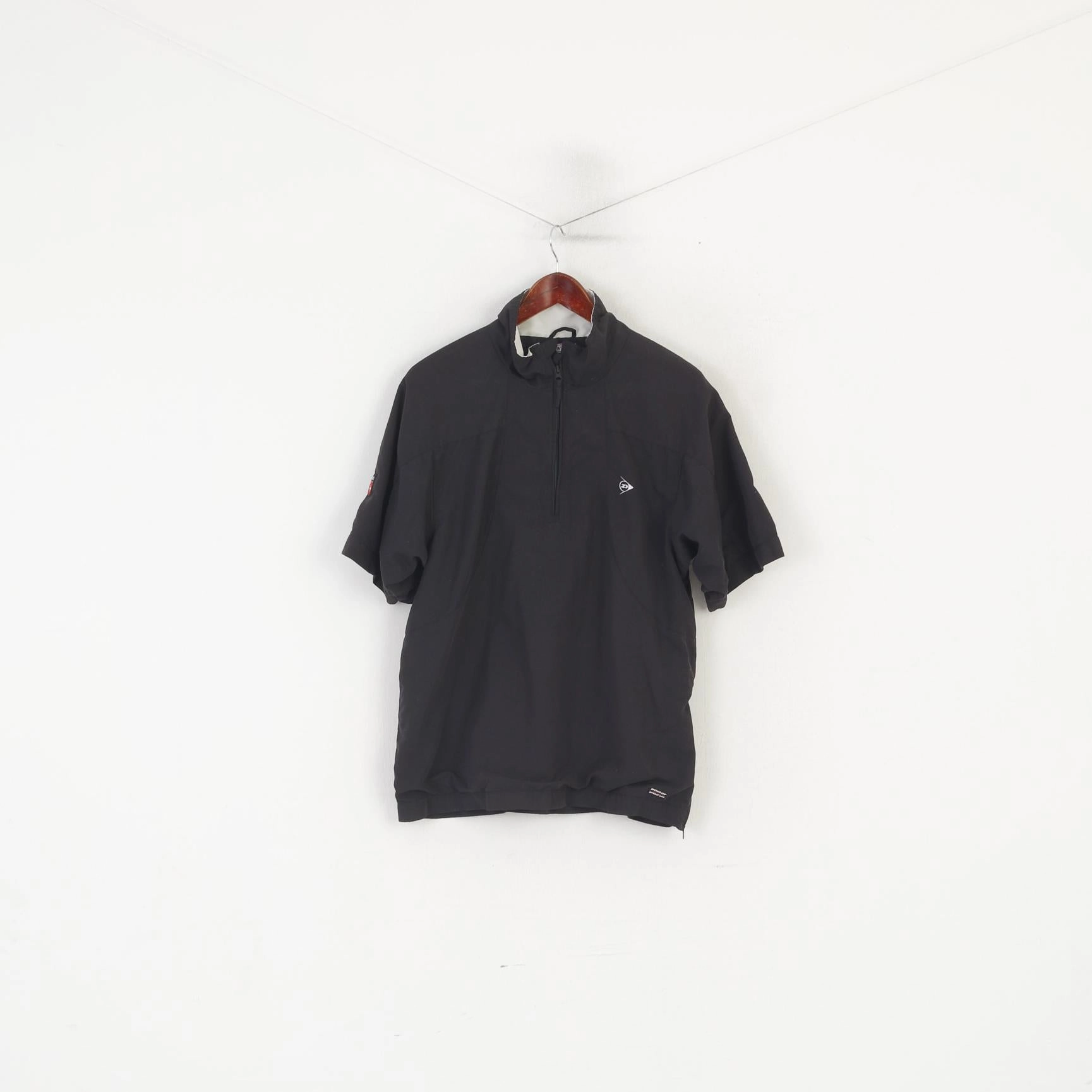 Classic Jacket Fit Purple Dunlop Golf Men S Jacket Black Sportswear Short Sleeve Windbreaker Zip Neck Top