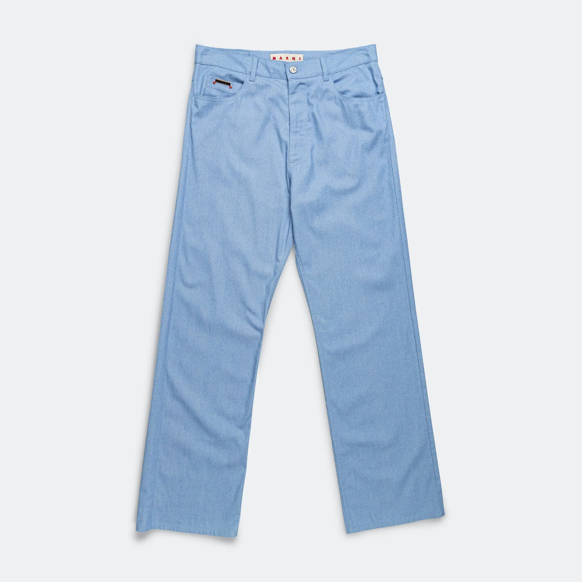 Straight Leg Denim - Iris Blue Smart Casual Classic Wear Work Meeting Weekend Style Streetwear Fan