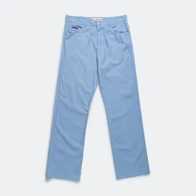 Straight Leg Denim - Iris Blue Smart Casual Classic Wear Work Meeting Weekend Style Streetwear Fan