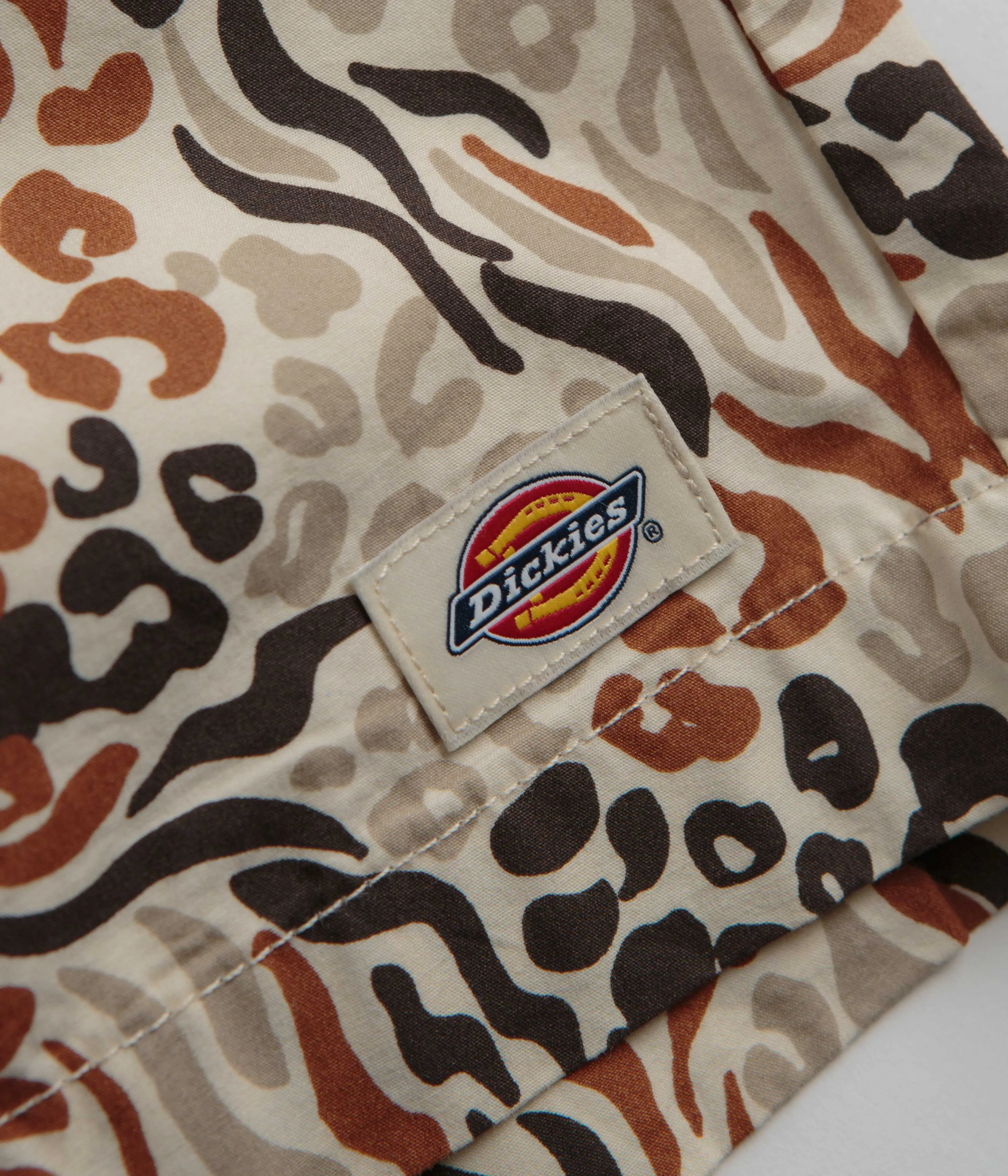 Bohemian style Dickies Saltville Shorts - White Camo Print