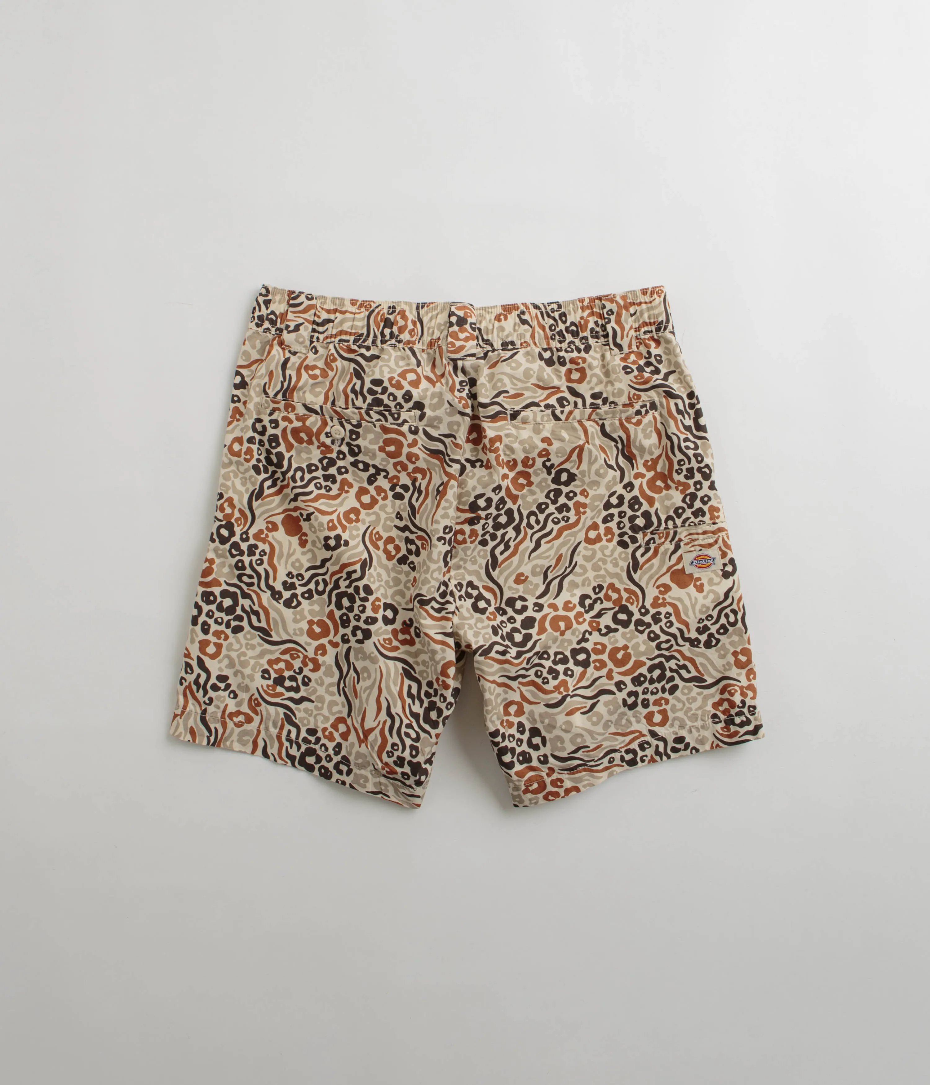 Clean Finish Dickies Saltville Shorts - White Camo Print