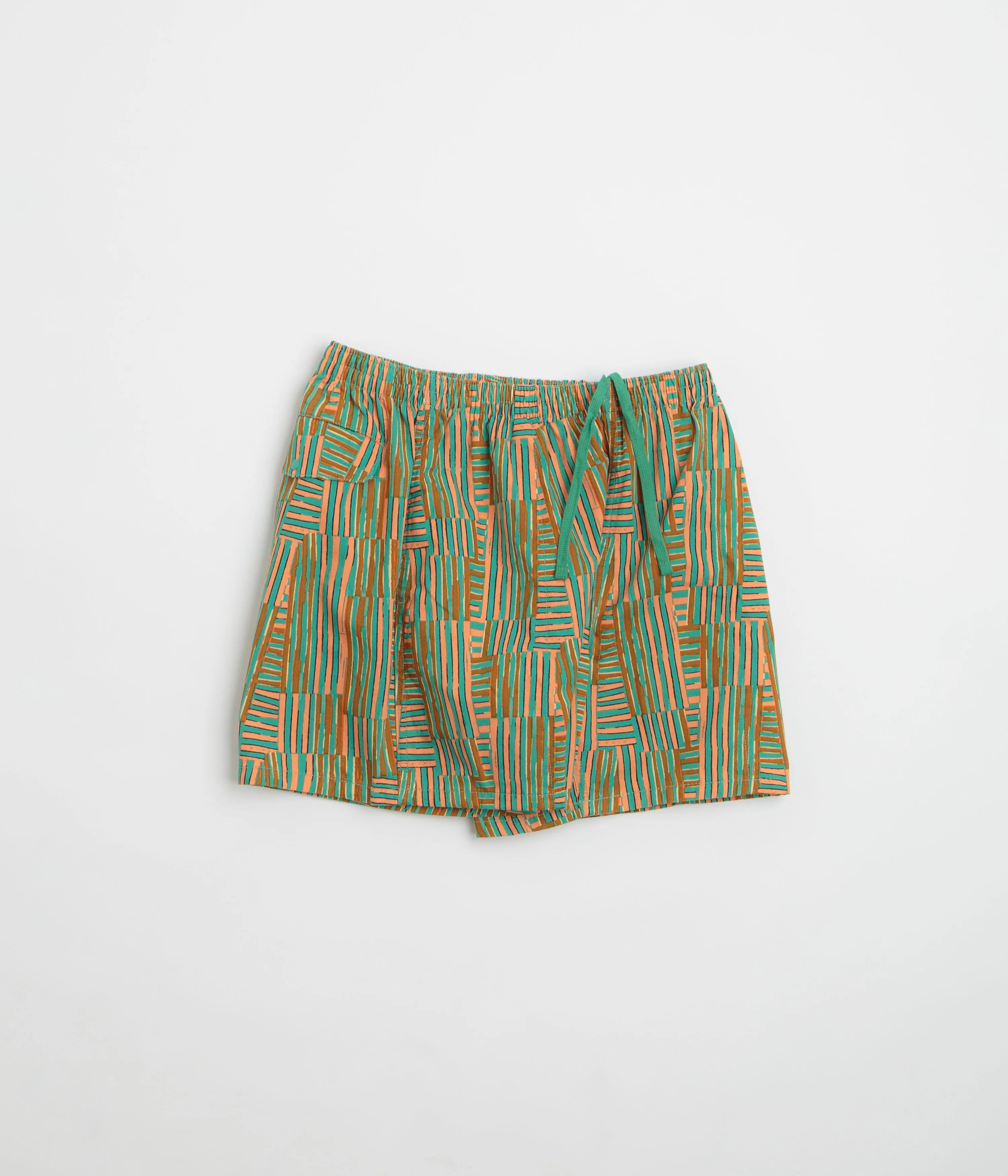 Stretchable Waistband Patagonia Womens Funhoggers Shorts - Quilty Fitz: Heartleaf Green