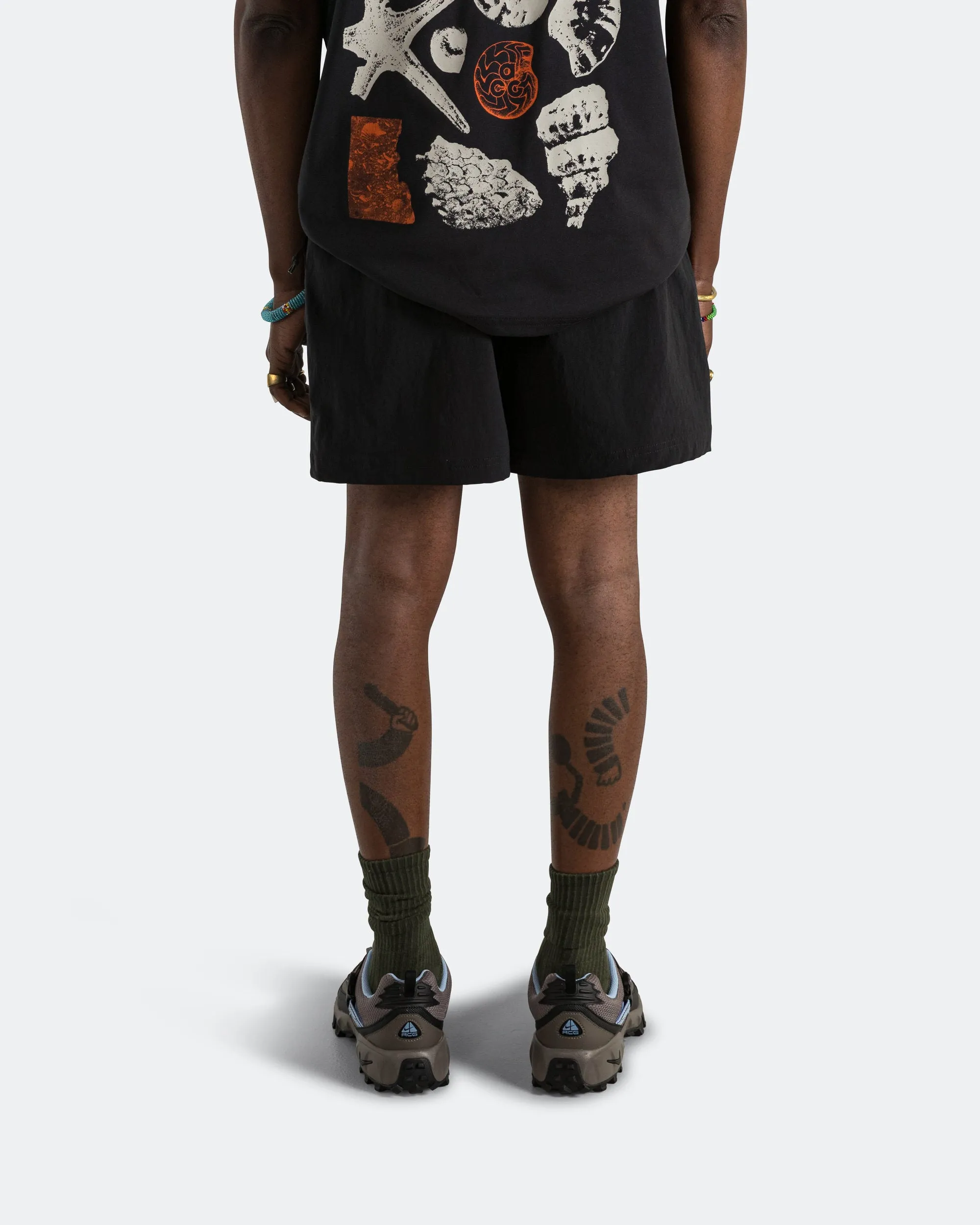 Flexible Pocket Placement Minimalist Style Hike Short - Black/Anthracite-Summit White