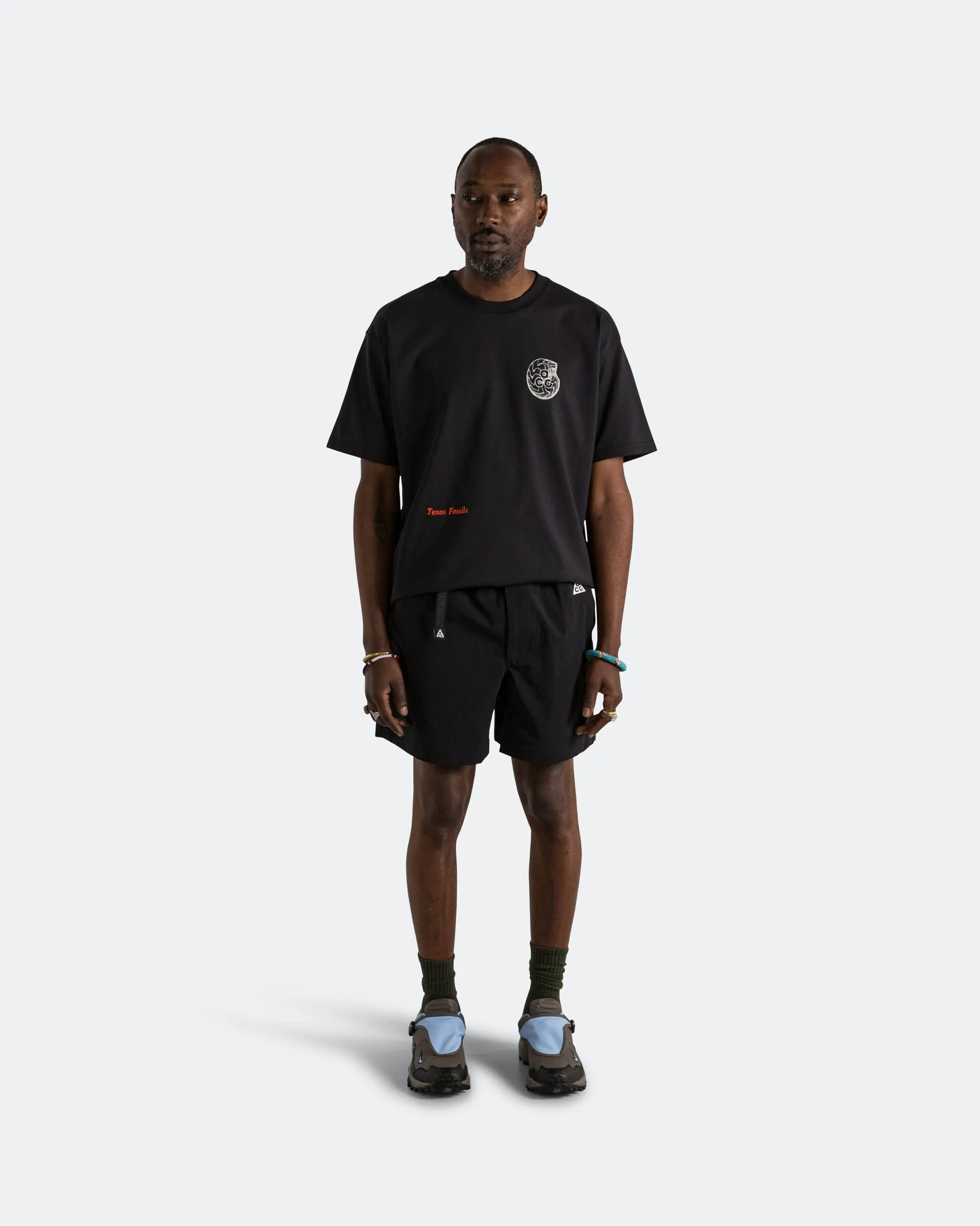 Printed design Non Restrictive Cut Hike Short - Black/Anthracite-Summit White