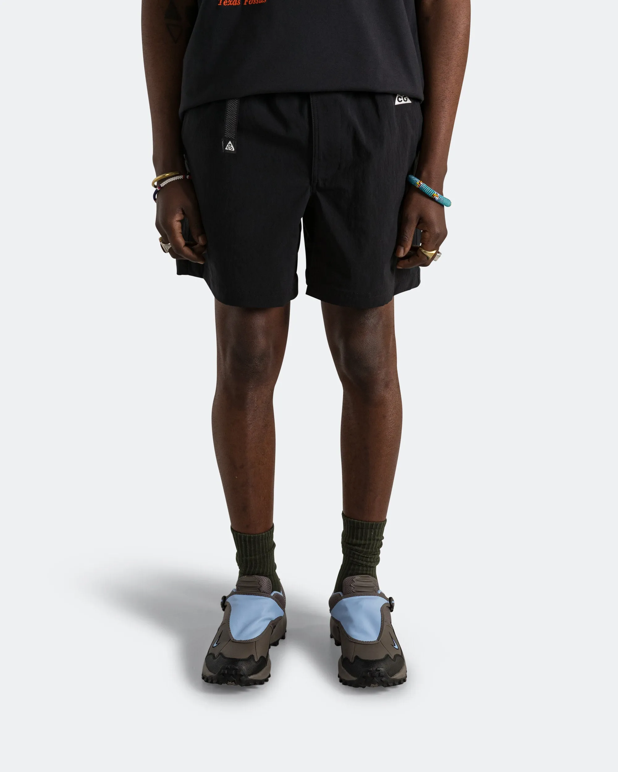 Ergonomic Pattern Cutting Non Binding Leg Openings Hike Short - Black/Anthracite-Summit White