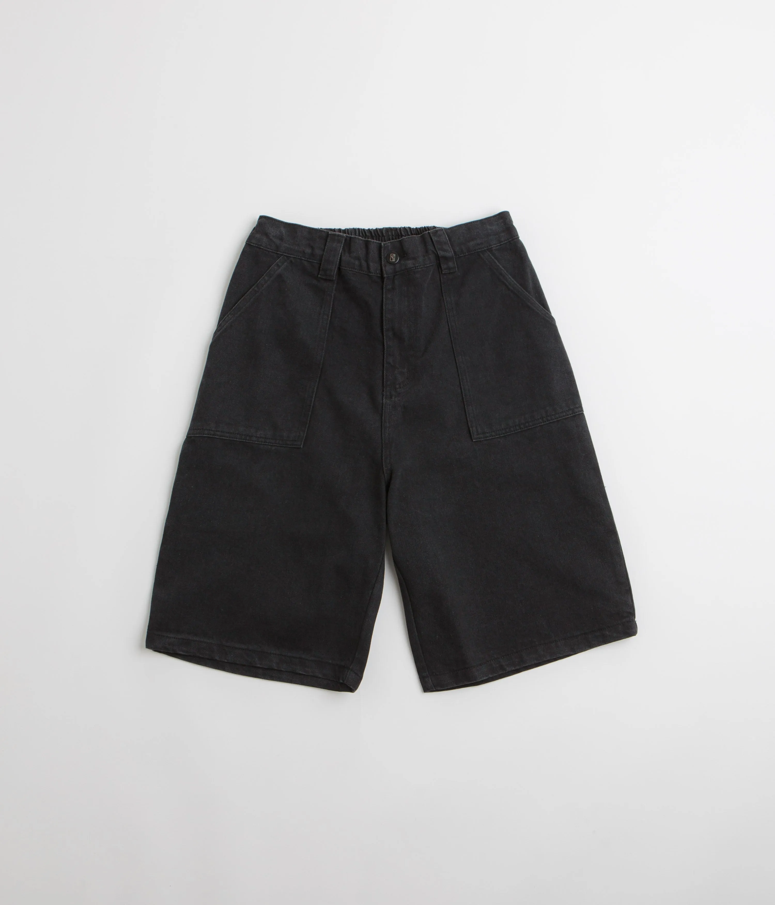 Poetic Collective Denim Painter Shorts - Black RipstopMaterial