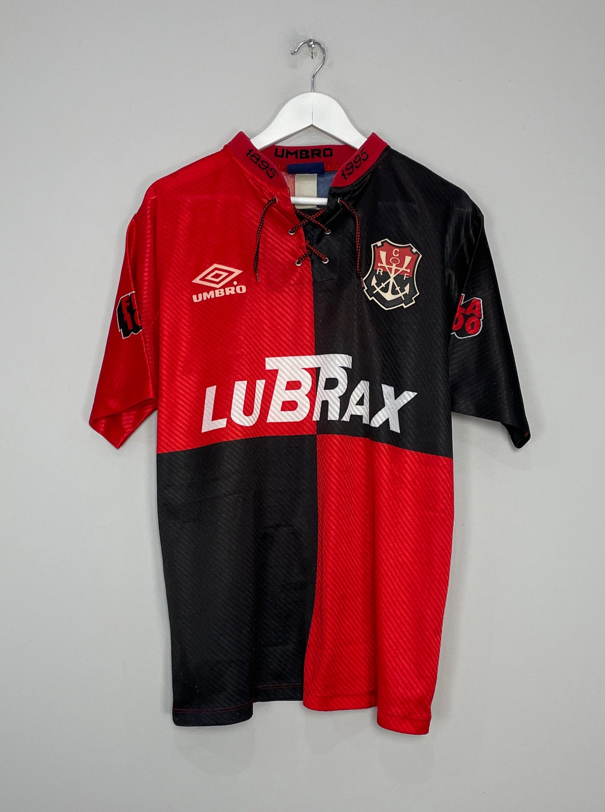 1995 FLAMENGO #100 CENTENARY SHIRT (XL) UMBRO Contrast Binding